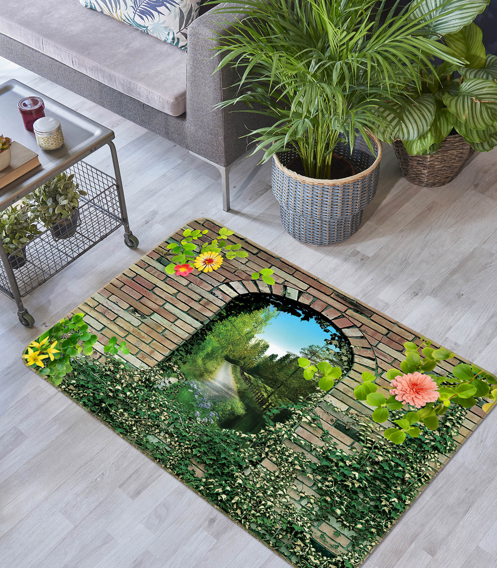 3D Grass Doorway 35165 Non Slip Rug Mat