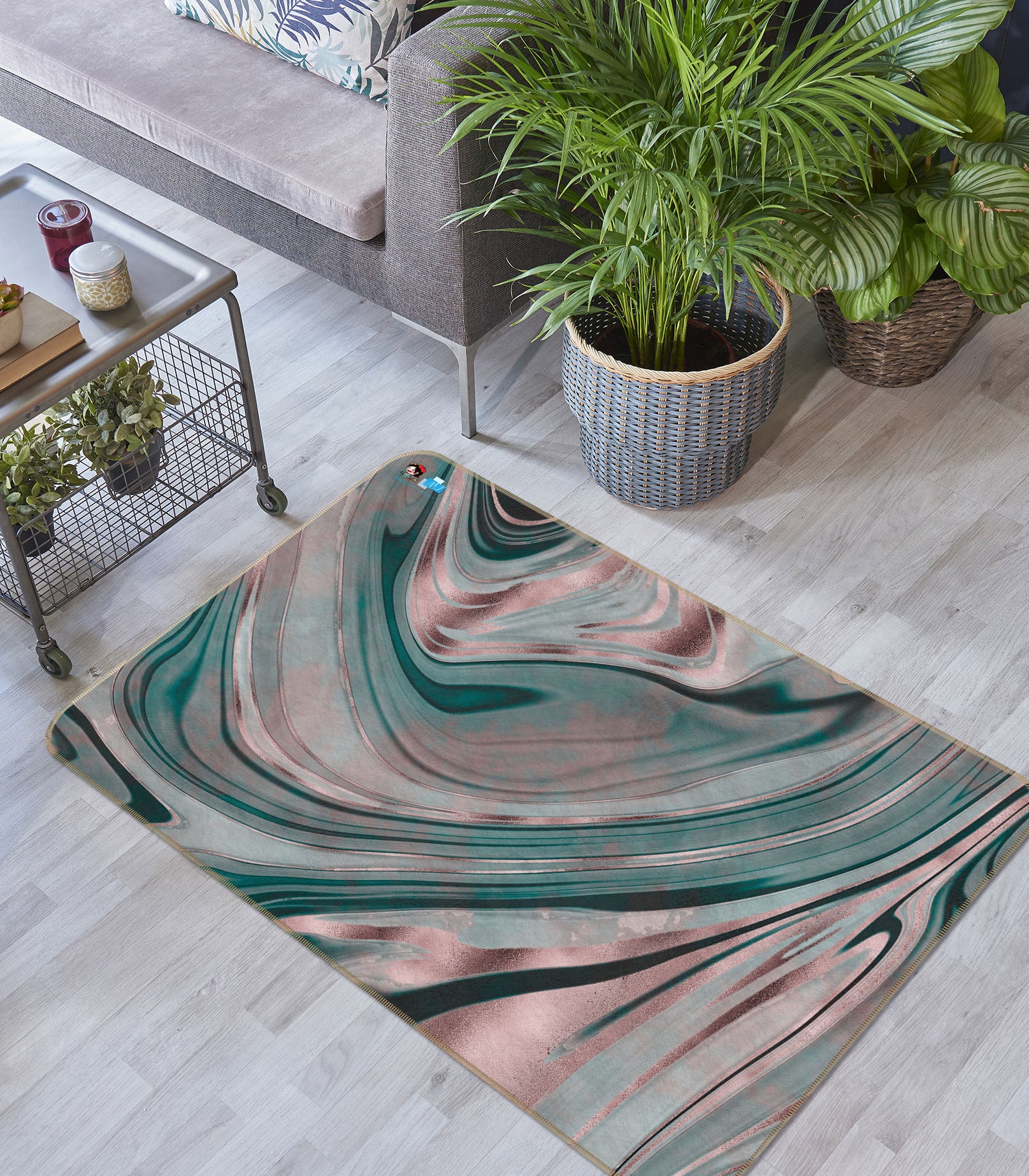 3D Texture 83021 Andrea haase Rug Non Slip Rug Mat