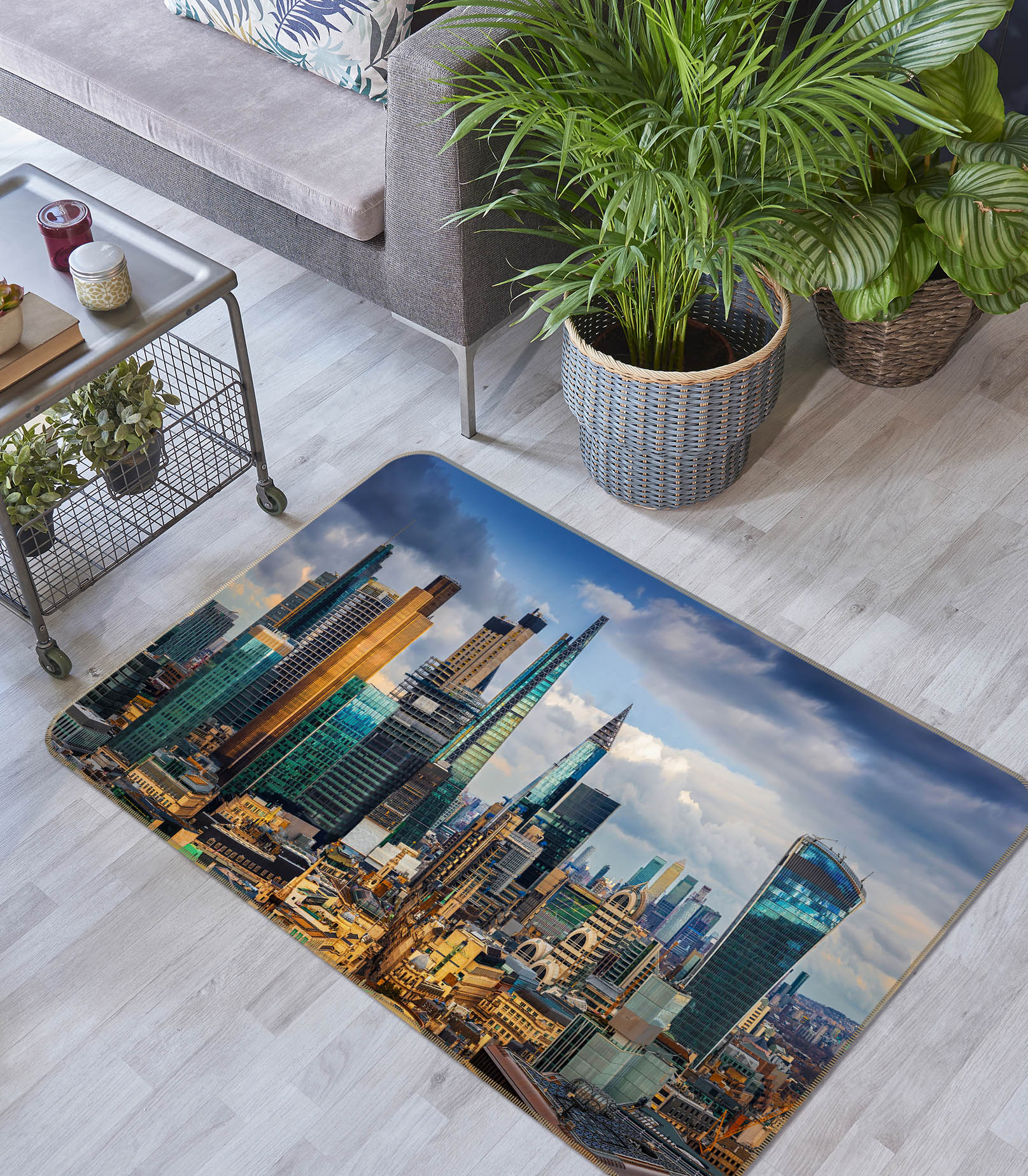 3D City Building 34161 Non Slip Rug Mat