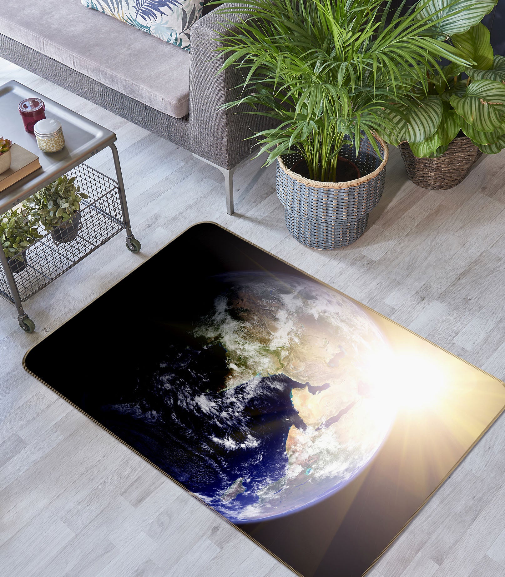 3D Planet Earth 31146 Non Slip Rug Mat