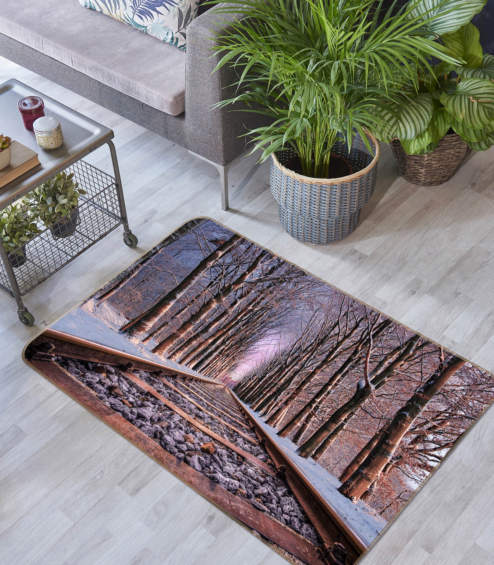 3D Forest Track 68075 Vehicle Non Slip Rug Mat