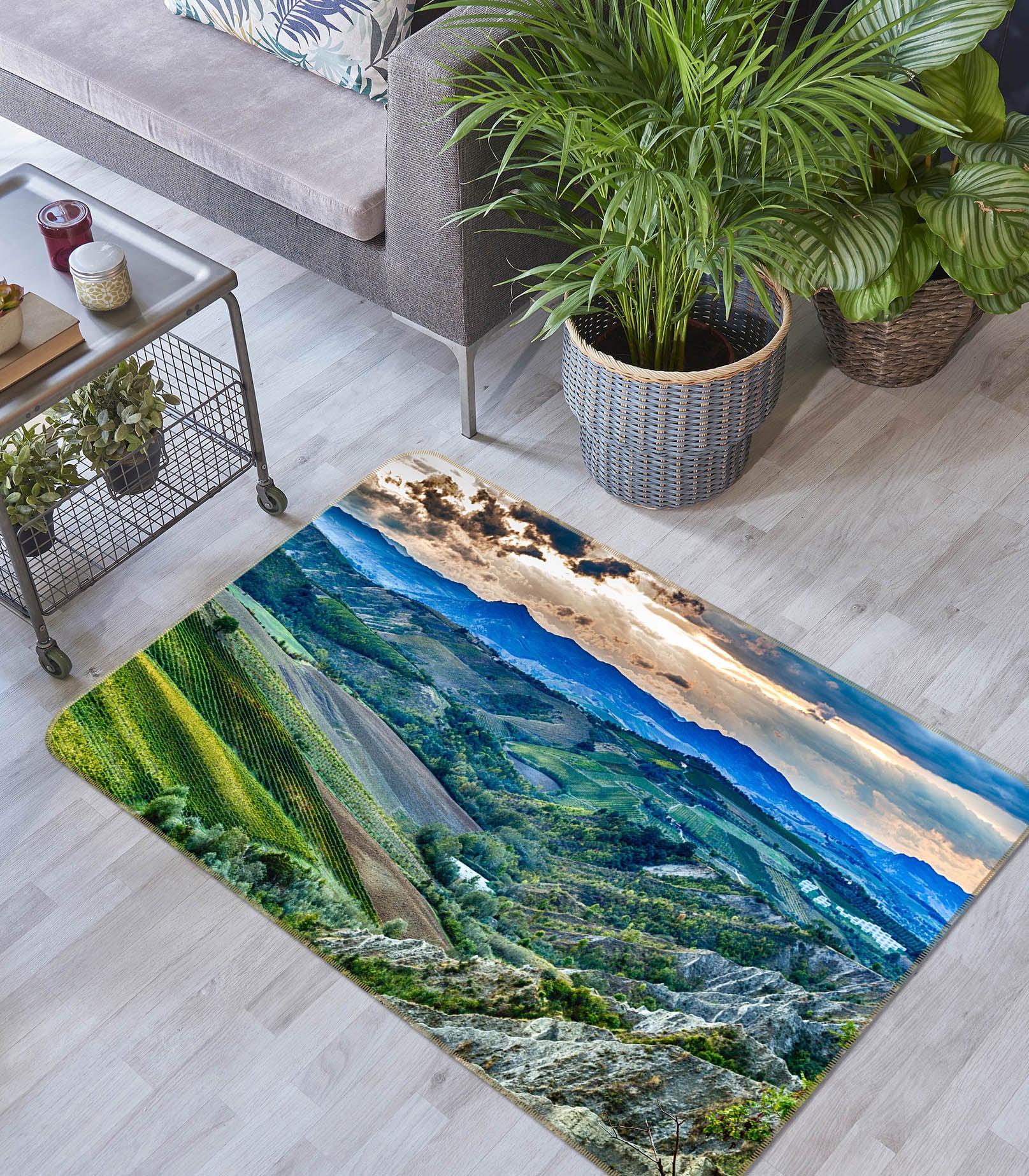 3D Mountains 34215 Non Slip Rug Mat