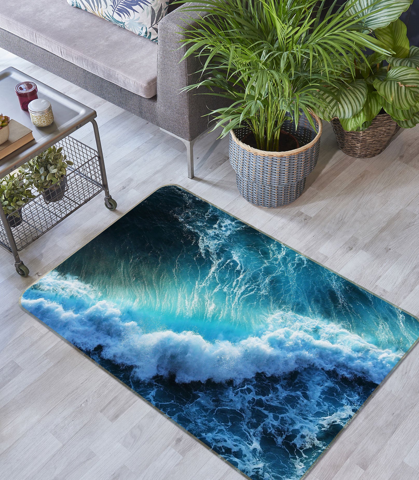 3D Waves 36009 Non Slip Rug Mat