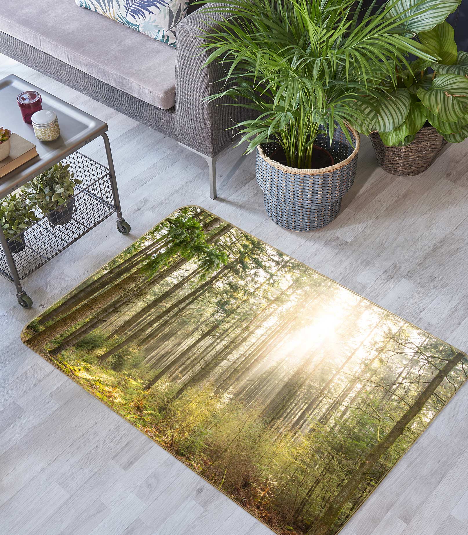 3D Forest Sunlight 76292 Non Slip Rug Mat