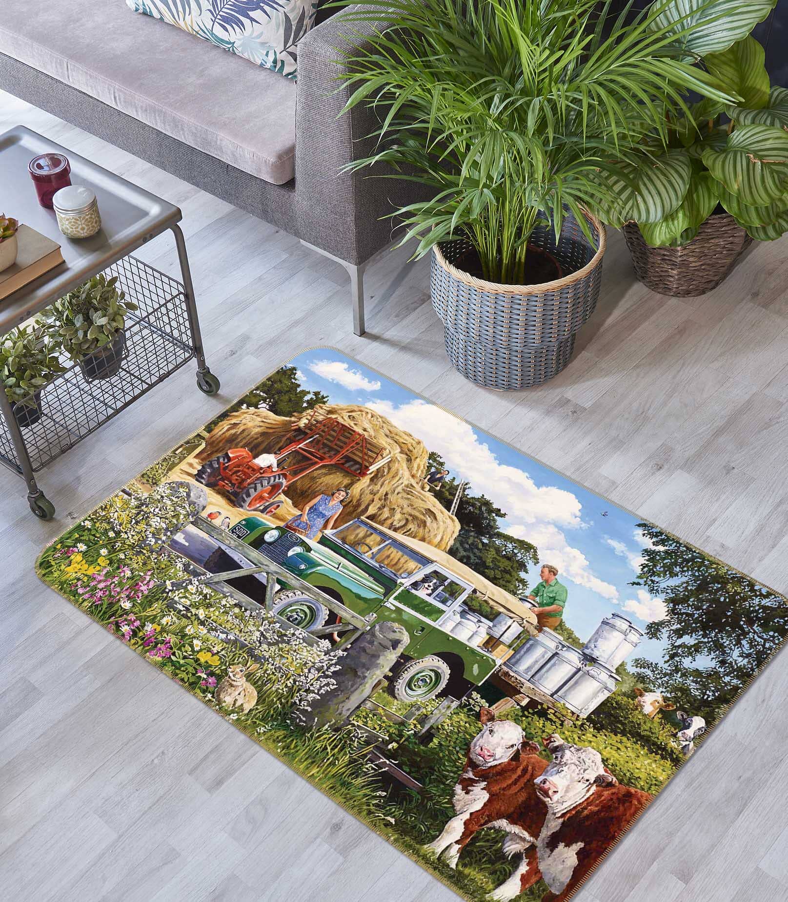 3D Collecting The Churns 1064 Trevor Mitchell Rug Non Slip Rug Mat Mat AJ Creativity Home