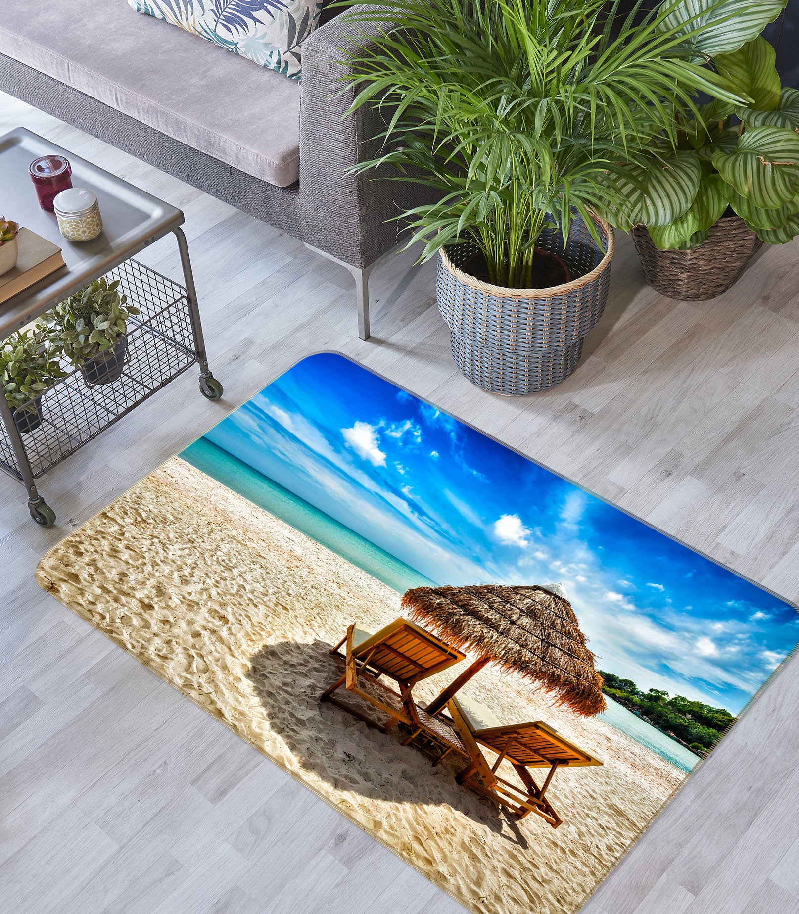 3D Beach Umbrella 76233 Non Slip Rug Mat