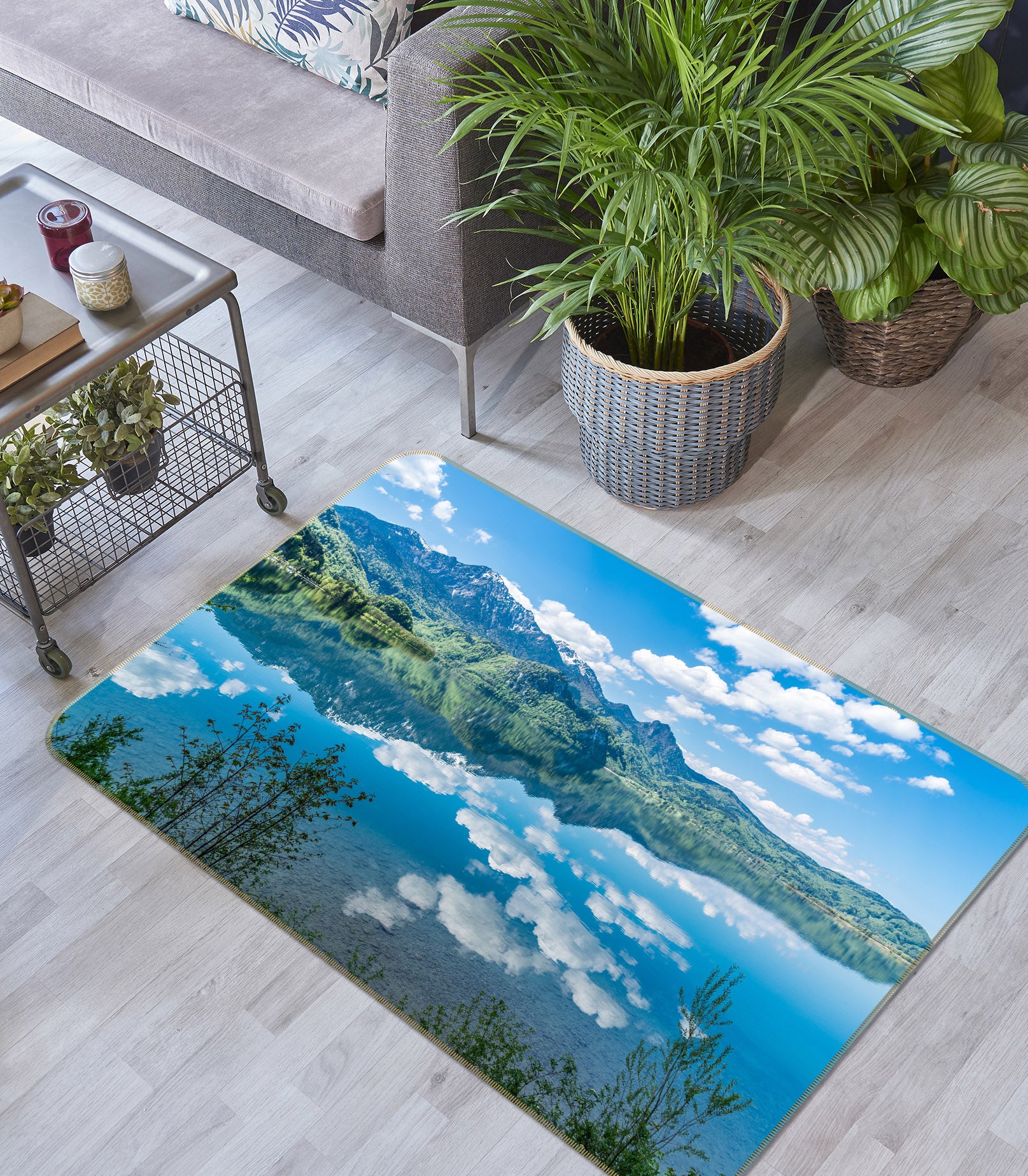 3D Sky Reflection 30121 Non Slip Rug Mat