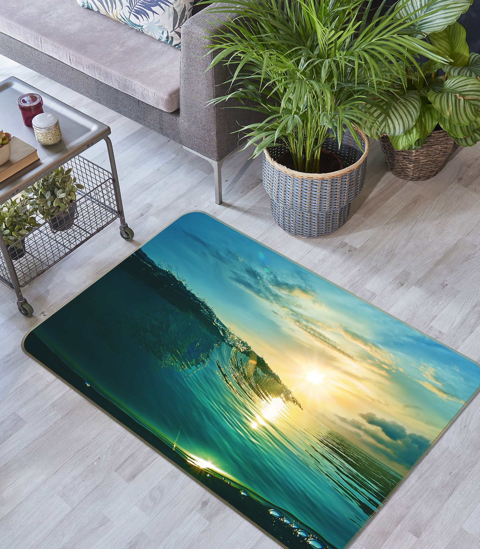 3D Sea Sunlight 36023 Non Slip Rug Mat