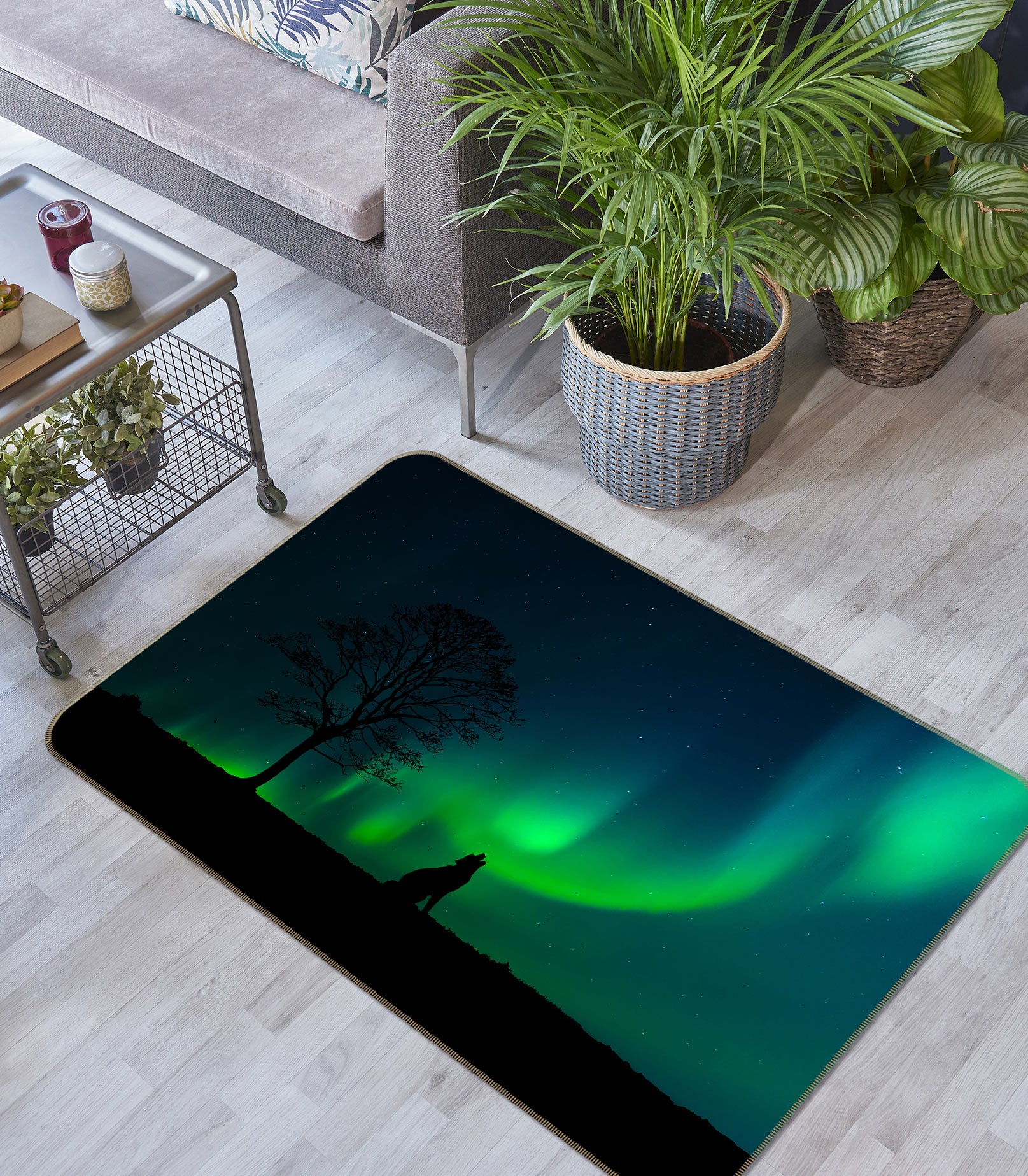 3D Green Light 30040 Non Slip Rug Mat