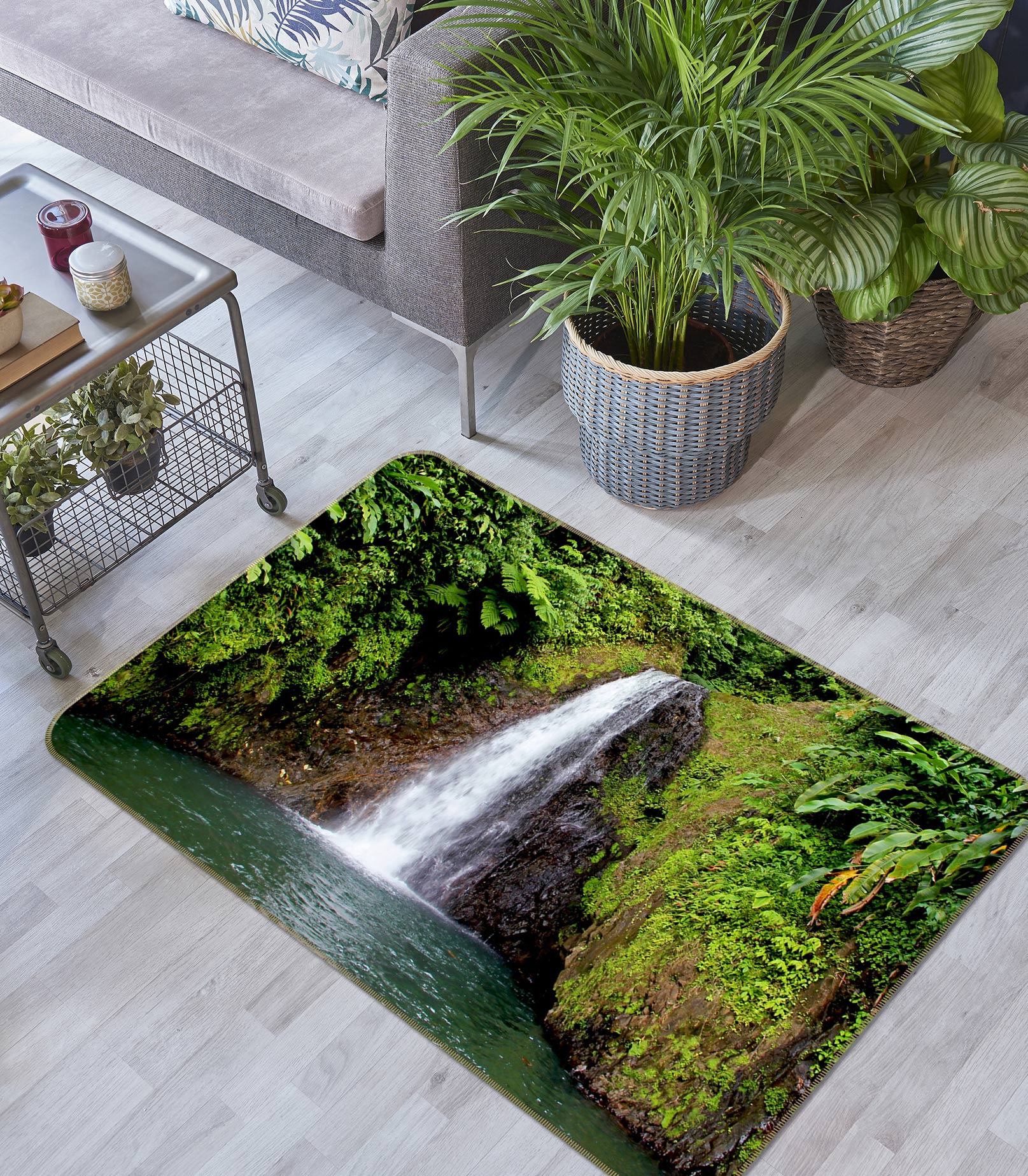 3D Waterfall 75232 Non Slip Rug Mat