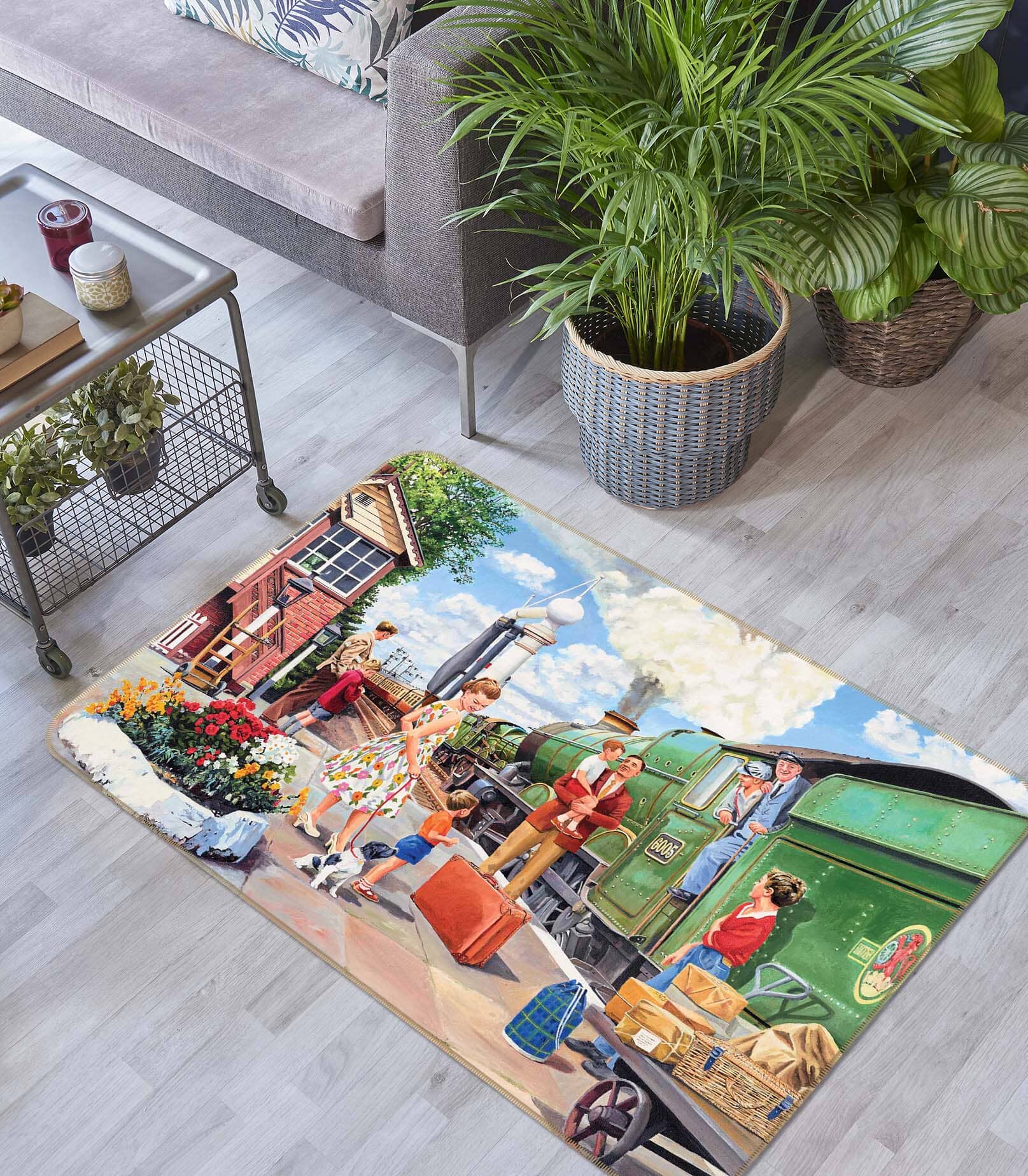 3D The Train Driver 1119 Trevor Mitchell Rug Non Slip Rug Mat Mat AJ Creativity Home