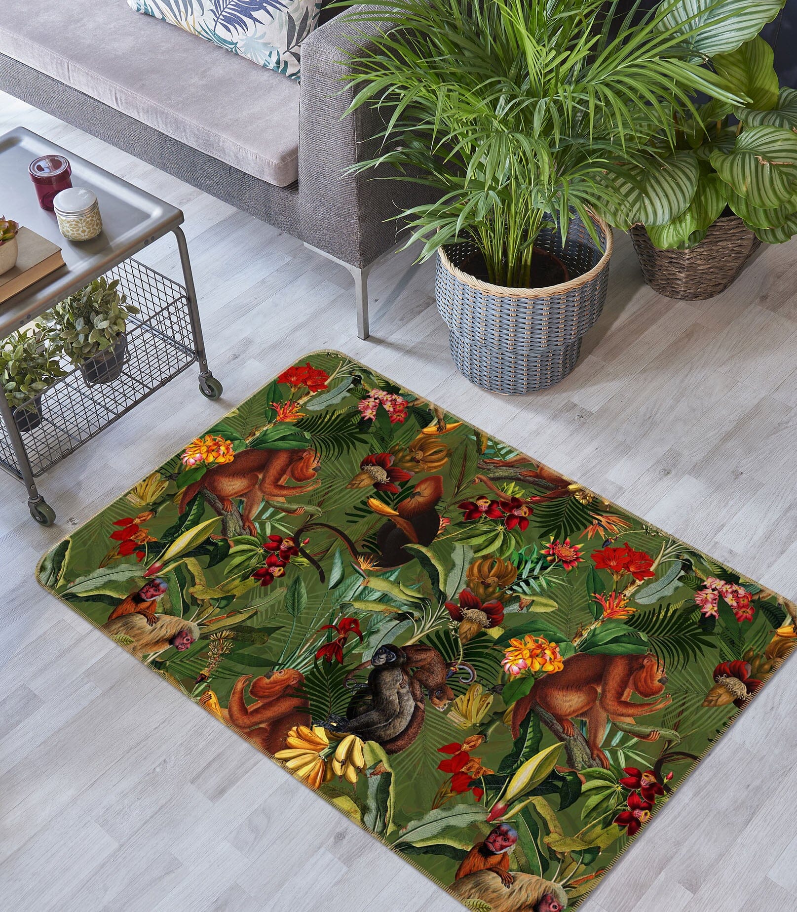 3D Colored Woods 121 Uta Naumann Rug Non Slip Rug Mat Mat AJ Creativity Home