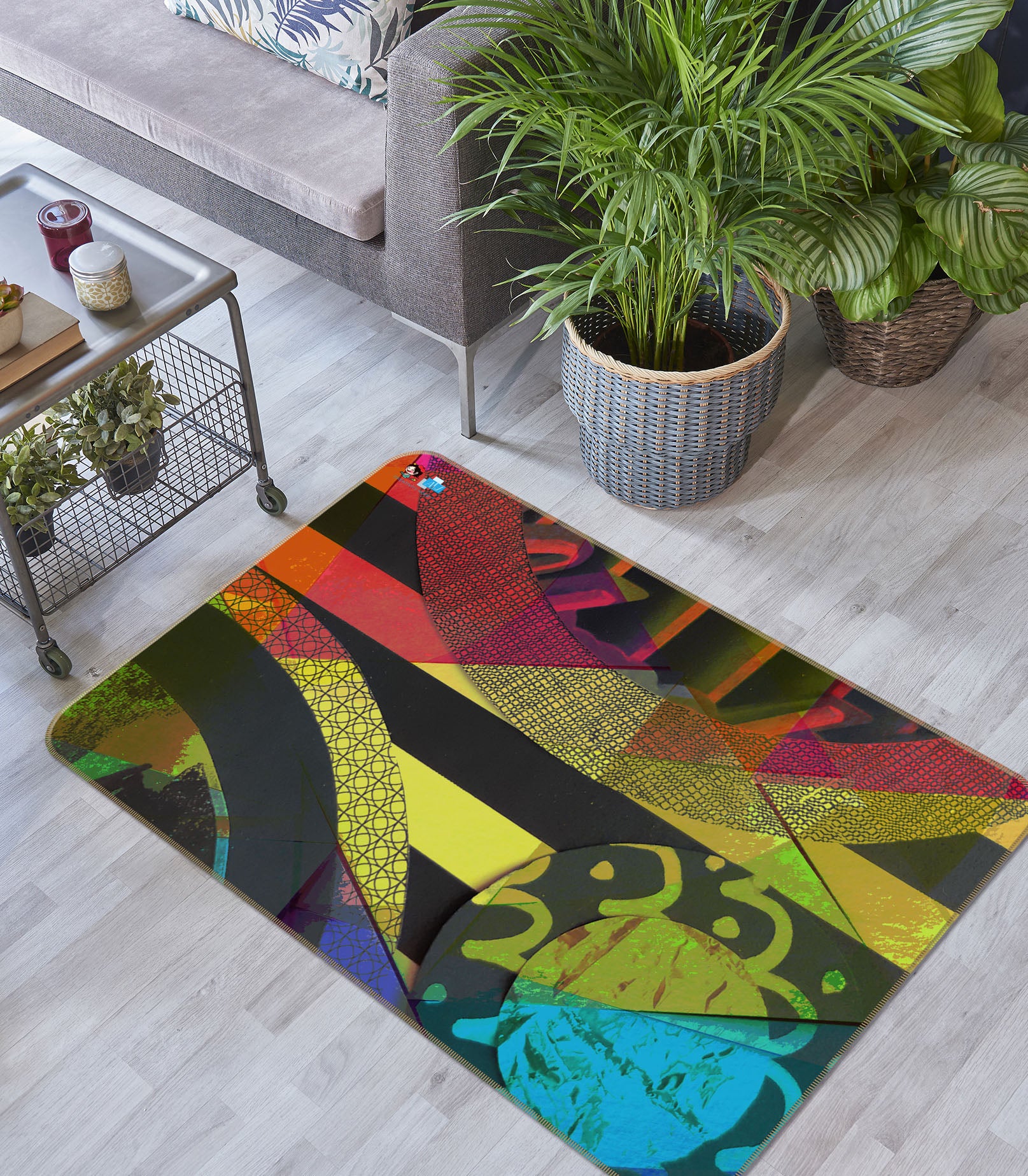 3D Pattern Color 19168 Shandra Smith Rug Non Slip Rug Mat