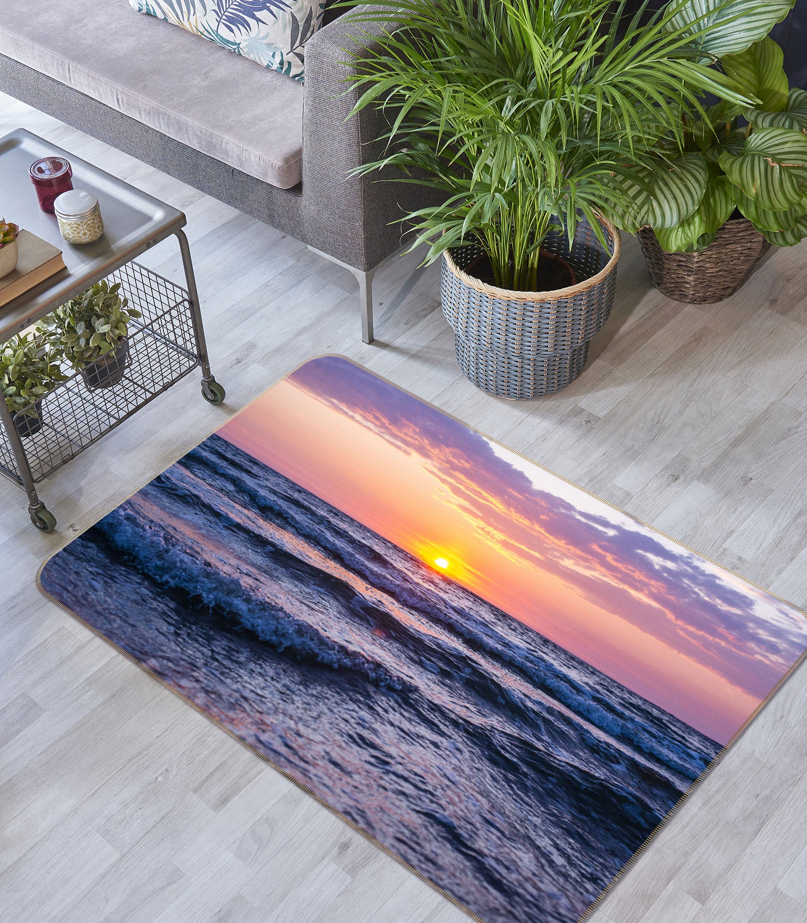 3D Sea Surface 29176 Non Slip Rug Mat