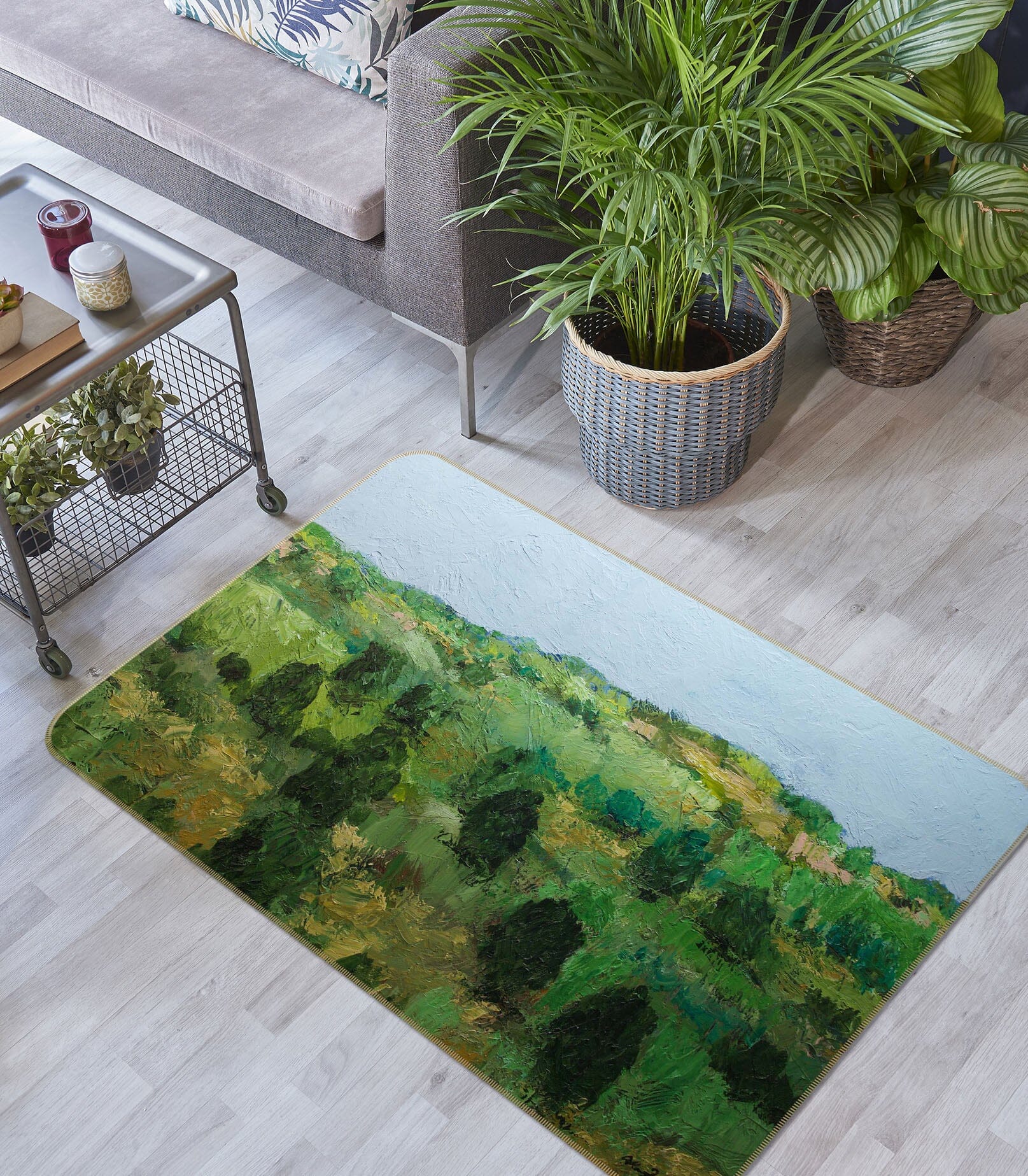 3D Field Tree 1071 Allan P. Friedlander Rug Non Slip Rug Mat Mat AJ Creativity Home
