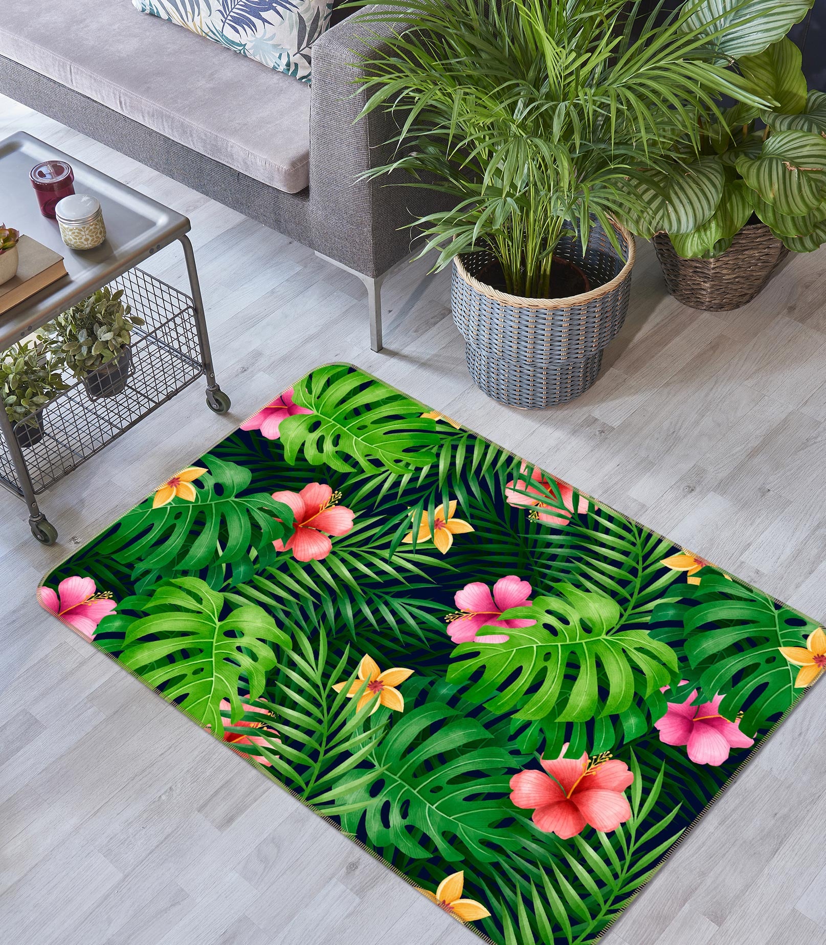 3D Leaves 30085 Non Slip Rug Mat