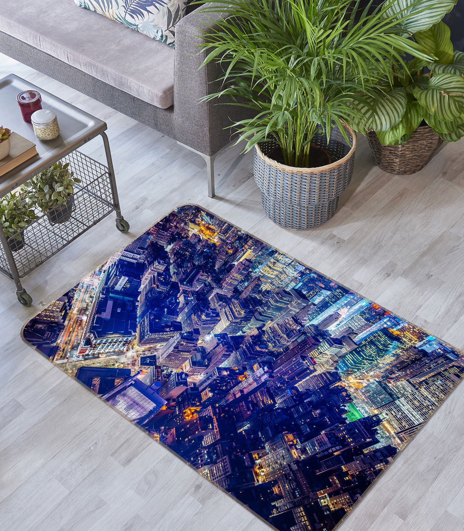 3D City Building 29140 Non Slip Rug Mat