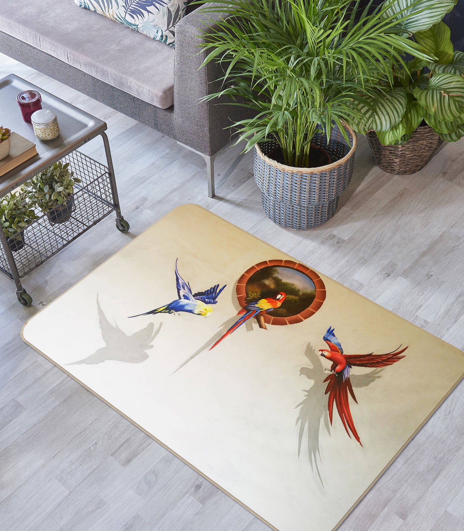 3D Parrot 35162 Non Slip Rug Mat