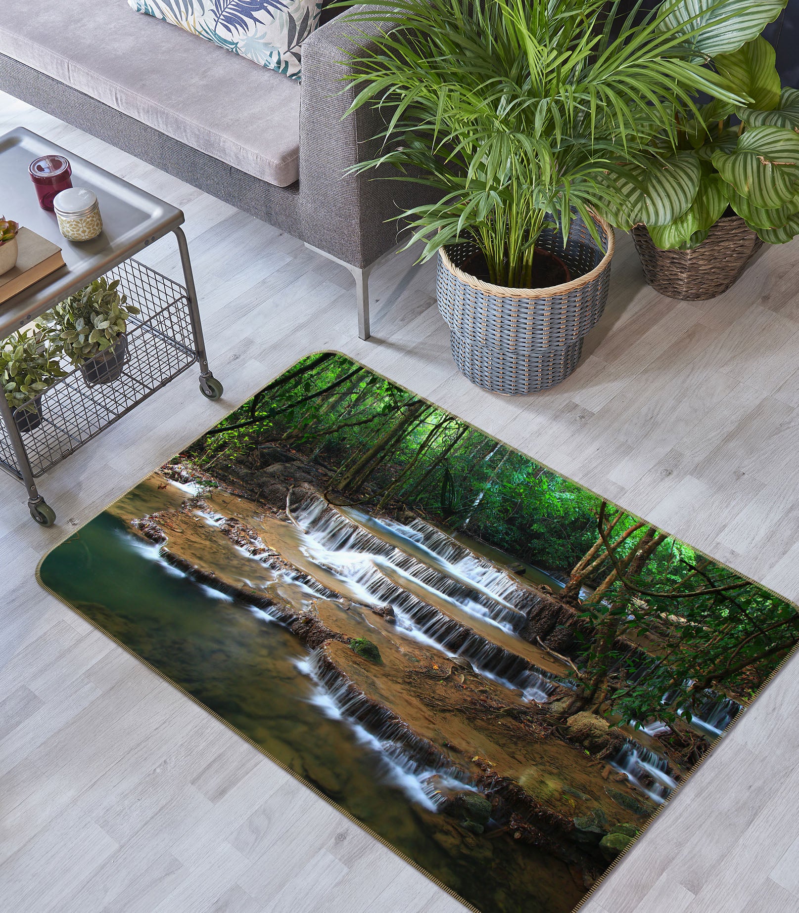 3D Stone Water 34136 Non Slip Rug Mat