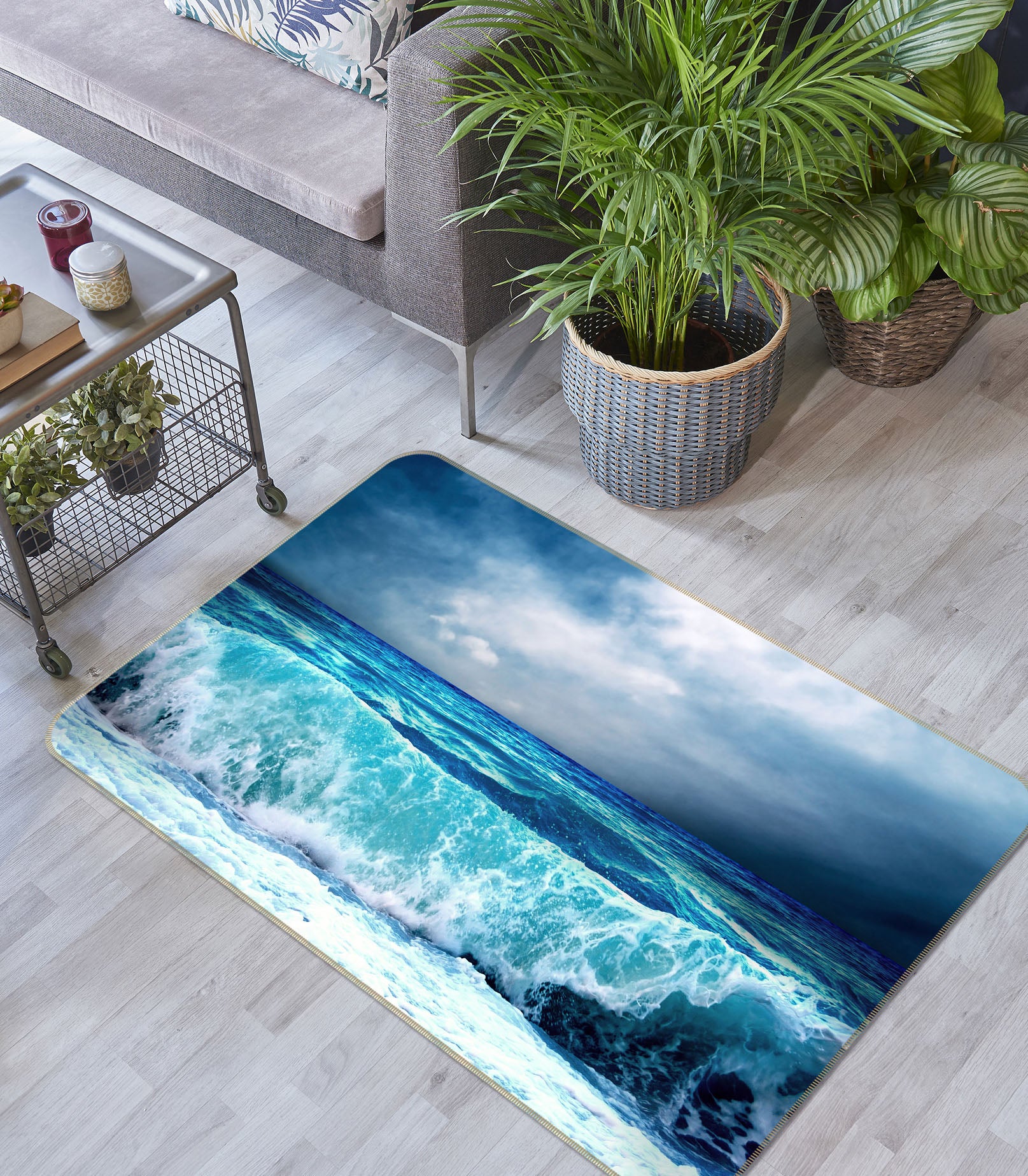 3D Waves 34225 Non Slip Rug Mat