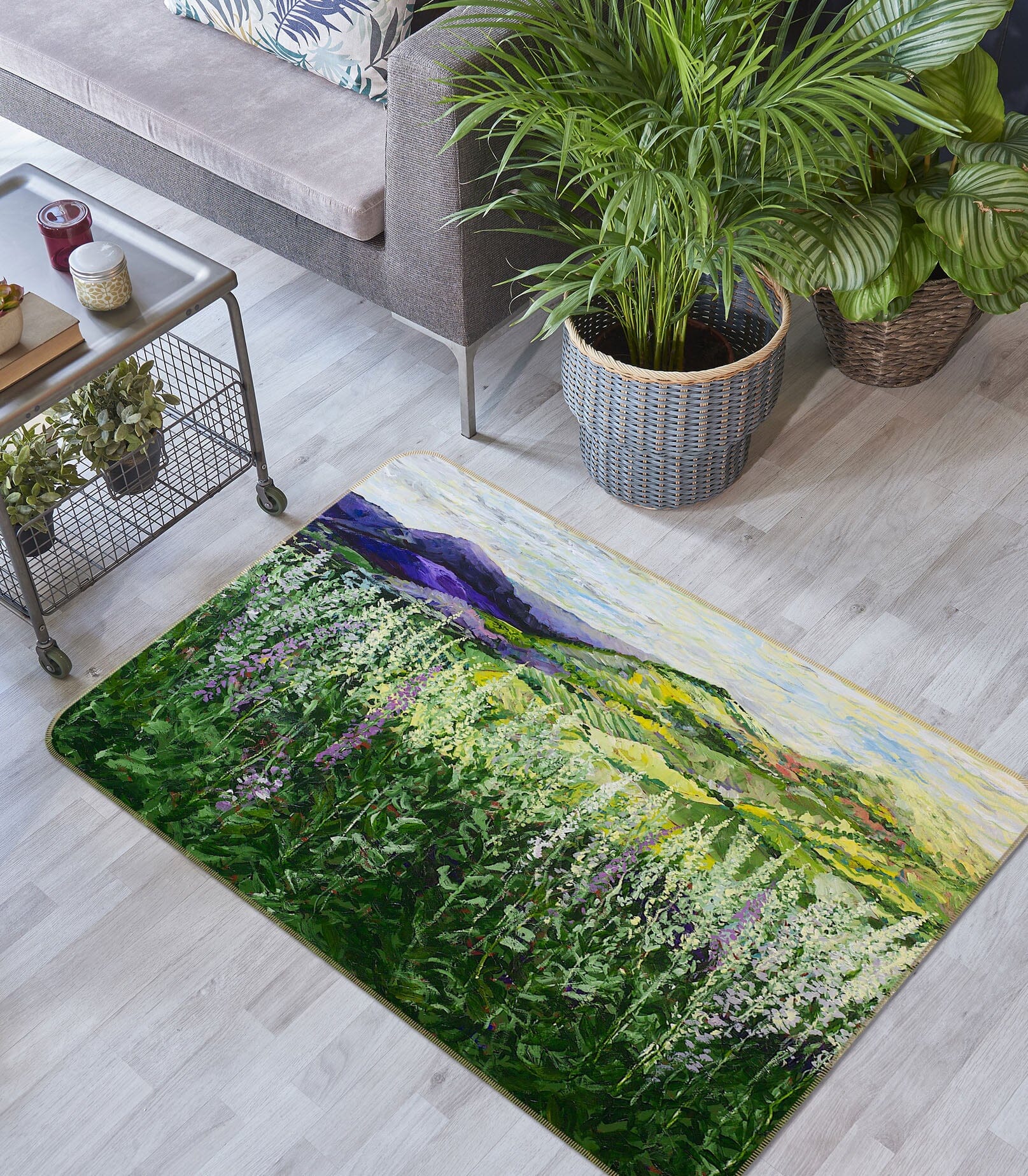3D Prairie Flowers 1019 Allan P. Friedlander Rug Non Slip Rug Mat Mat AJ Creativity Home