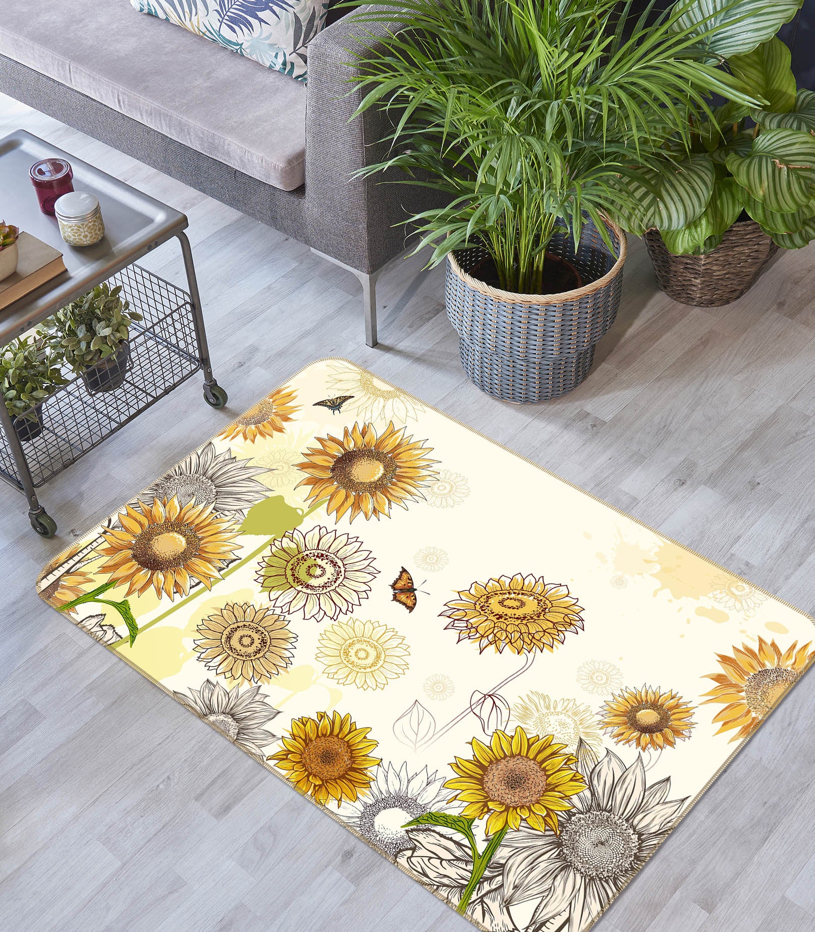 3D Sunflower 65112 Non Slip Rug Mat