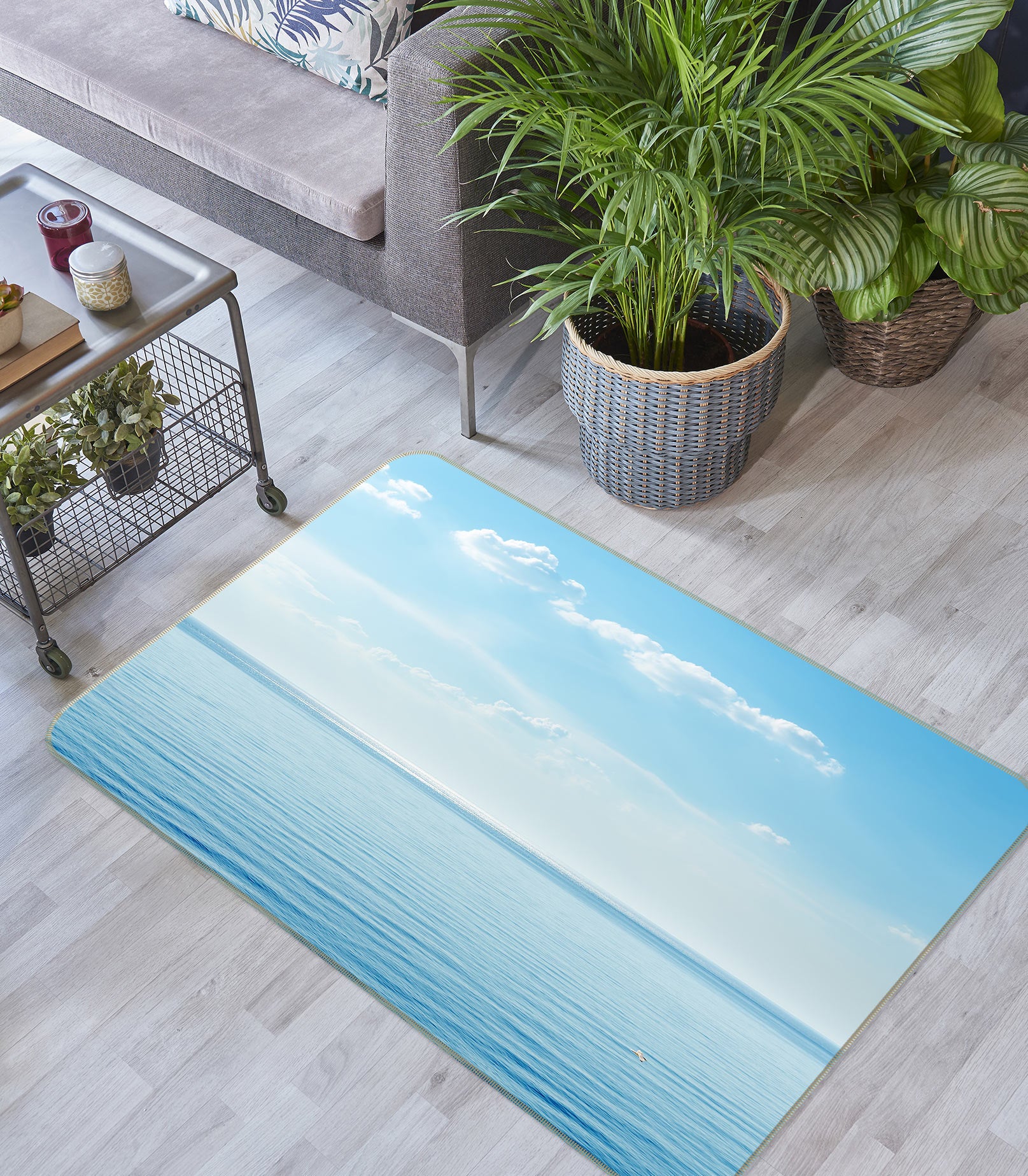3D Sea Surface 77093 Non Slip Rug Mat