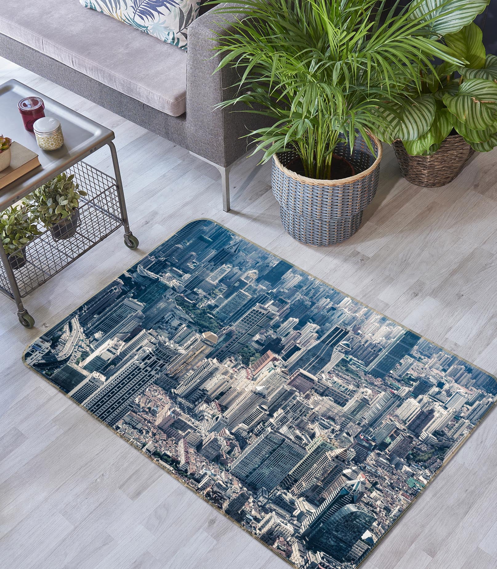 3D High-Rise Building 36118 Non Slip Rug Mat