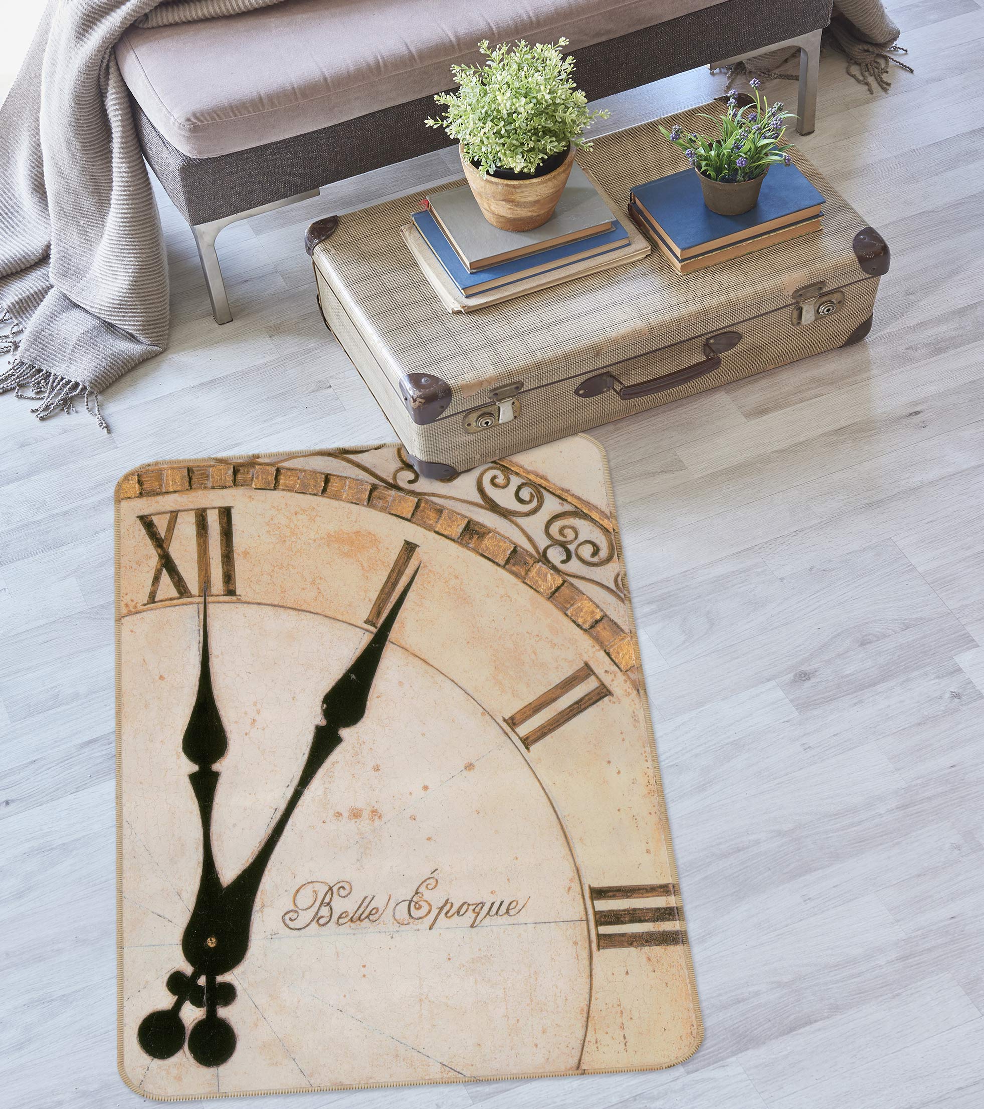 3D Clock 76137 Non Slip Rug Mat