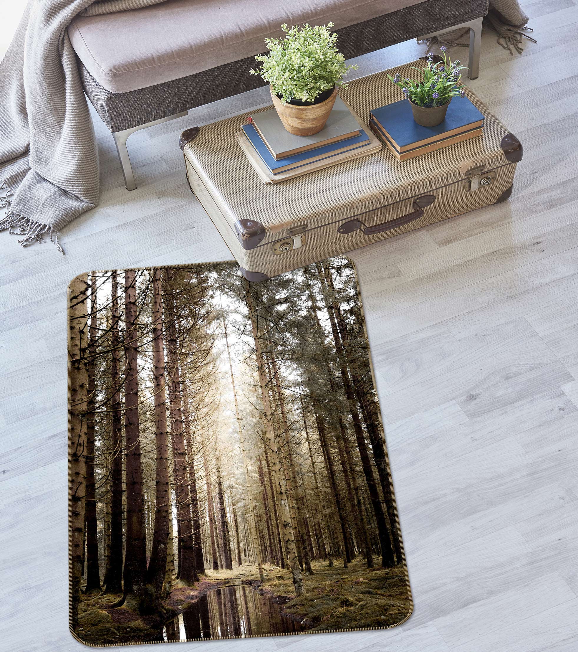 3D Forest 27049 Non Slip Rug Mat