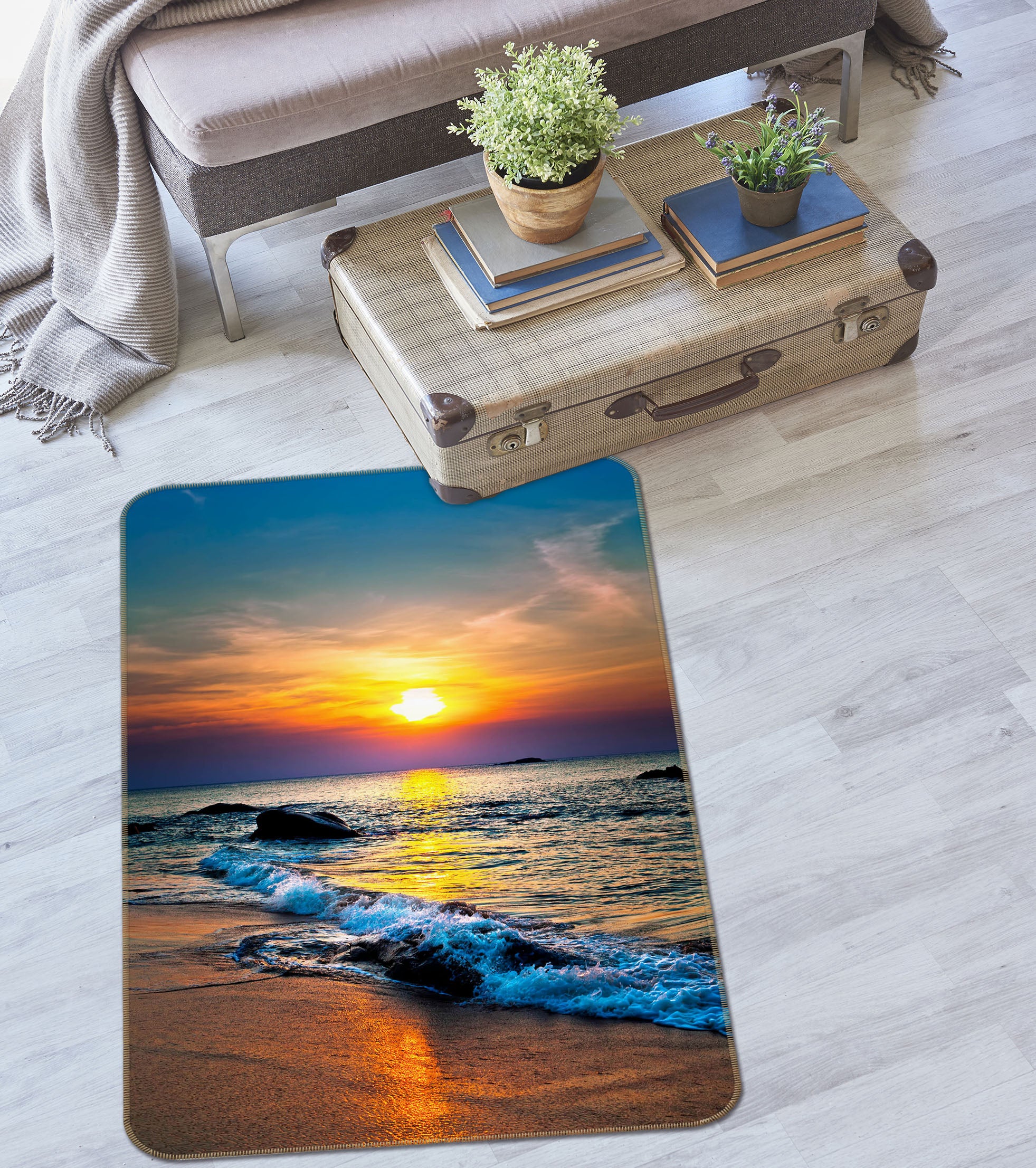 3D Seaside 26120 Non Slip Rug Mat