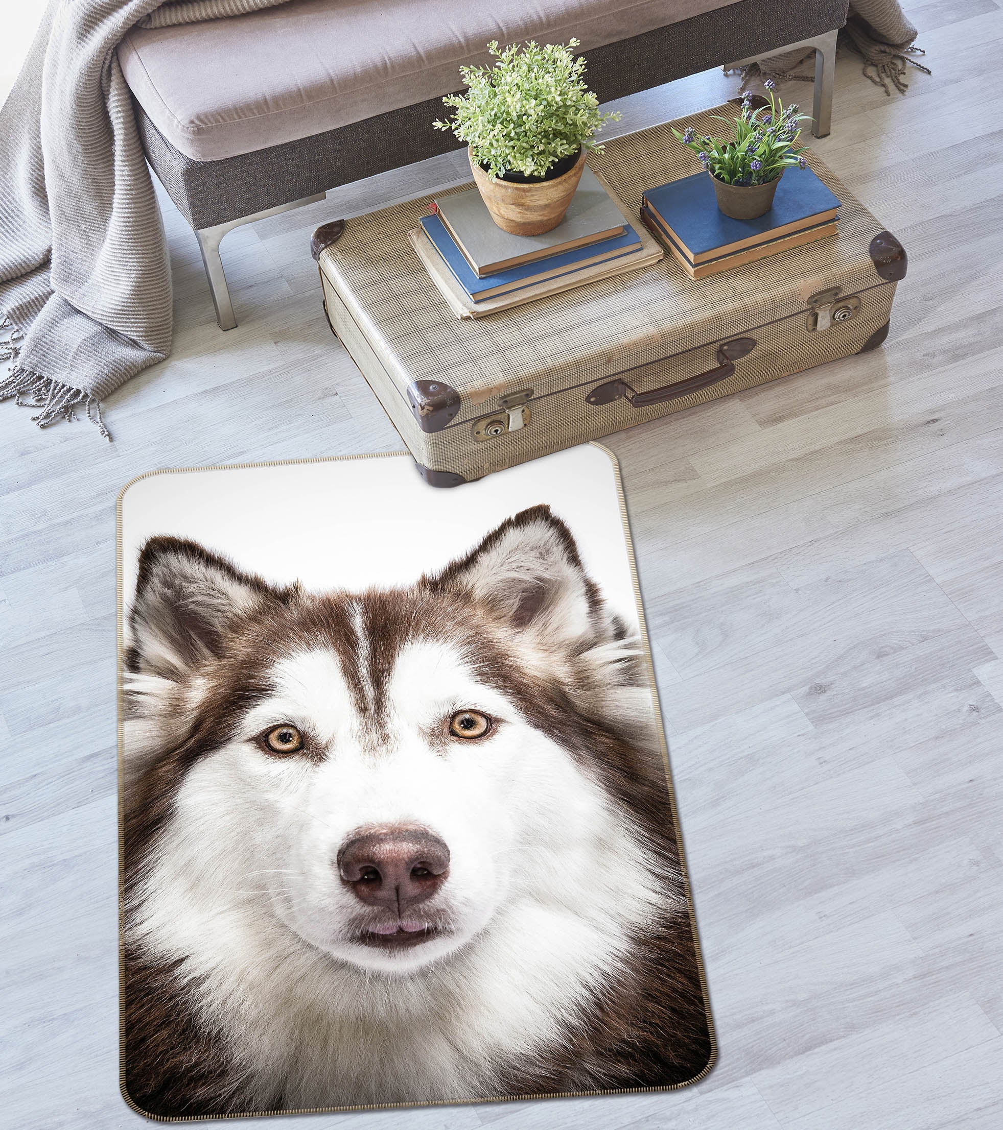3D Husky 38193 Animal Non Slip Rug Mat