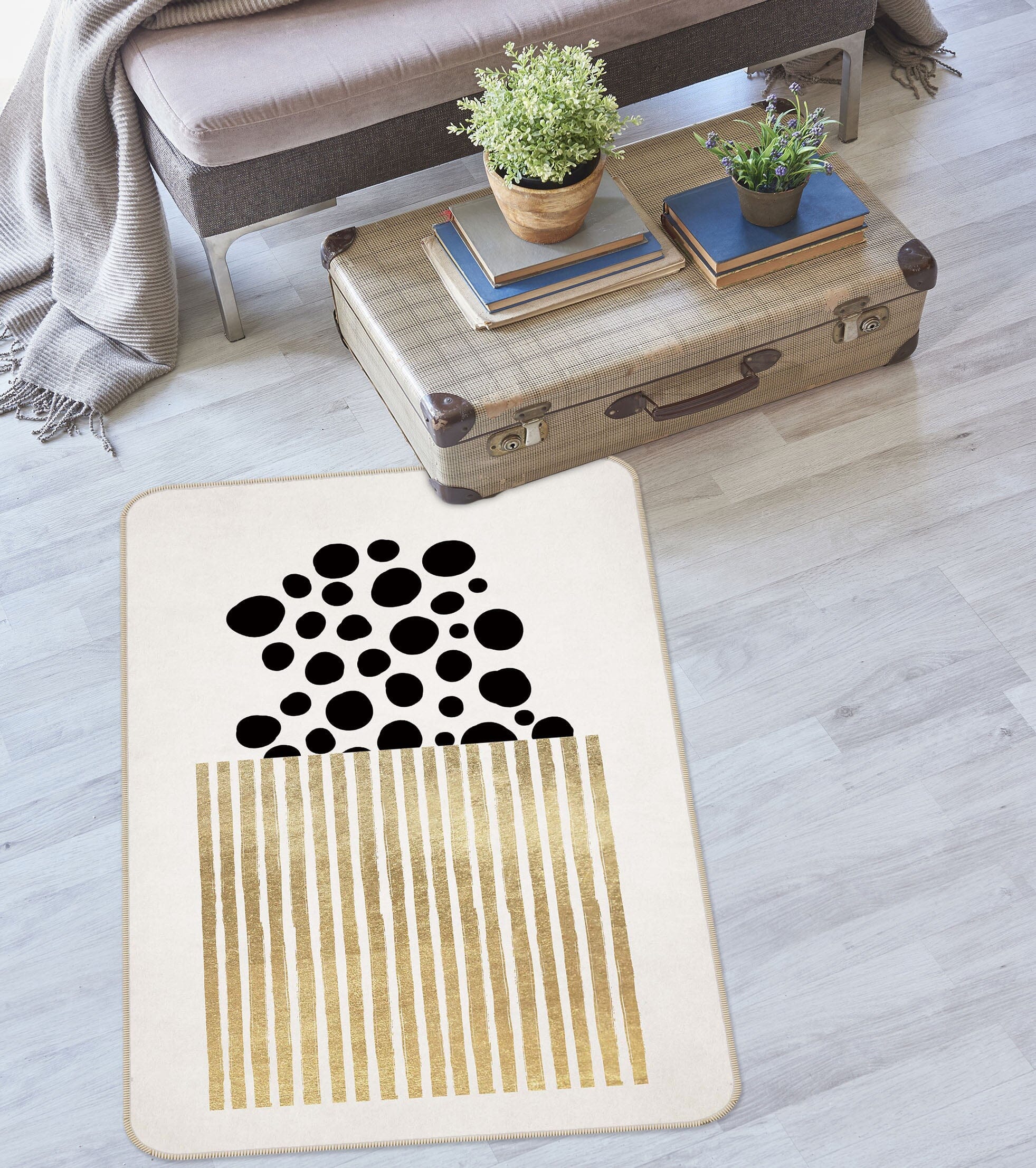 3D Small Round 1098 Boris Draschoff Rug Non Slip Rug Mat Mat AJ Creativity Home