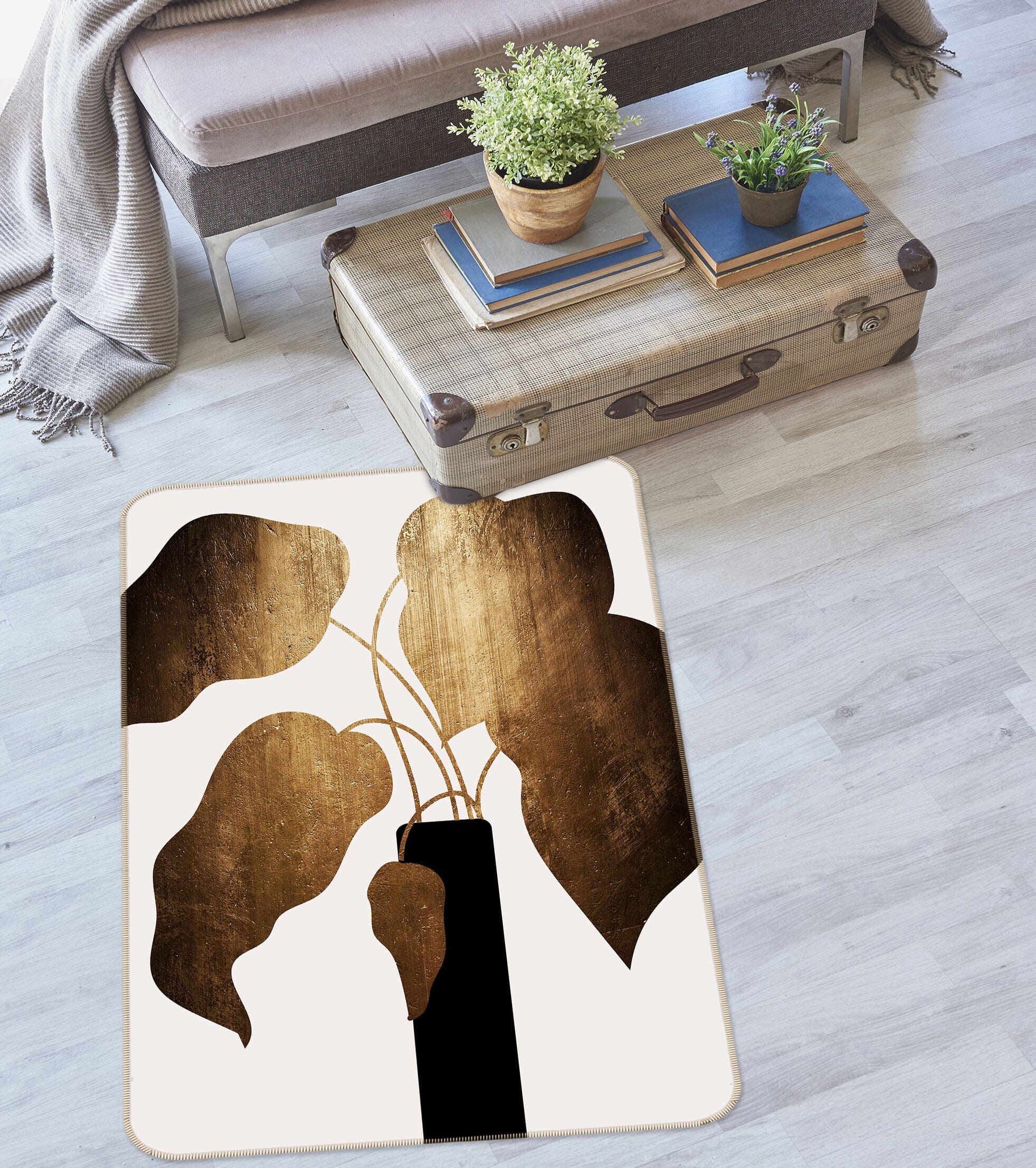 3D Abstract Bouquet 1002 Boris Draschoff Rug Non Slip Rug Mat Mat AJ Creativity Home