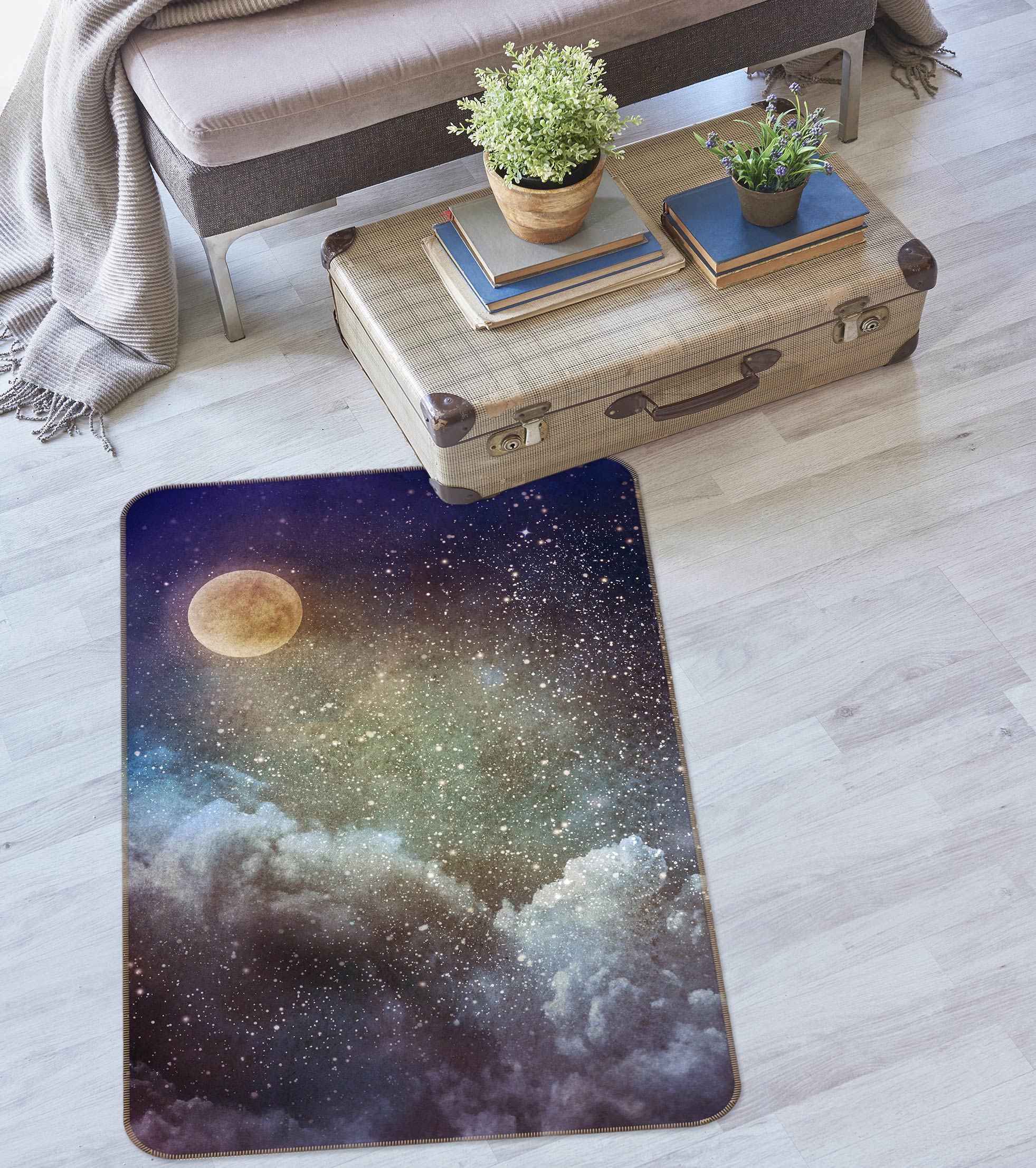 3D Clouds 33067 Non Slip Rug Mat