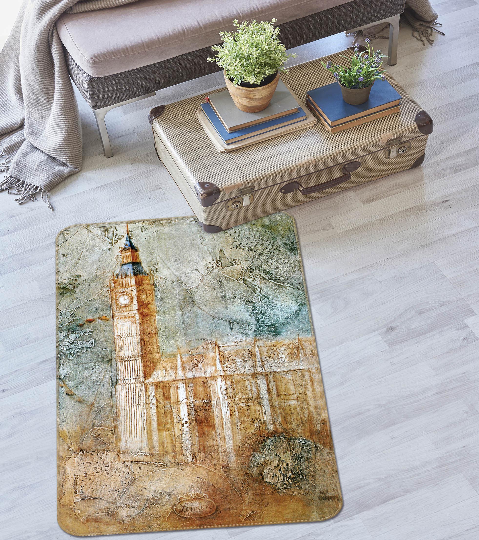 3D Building 32196 Non Slip Rug Mat