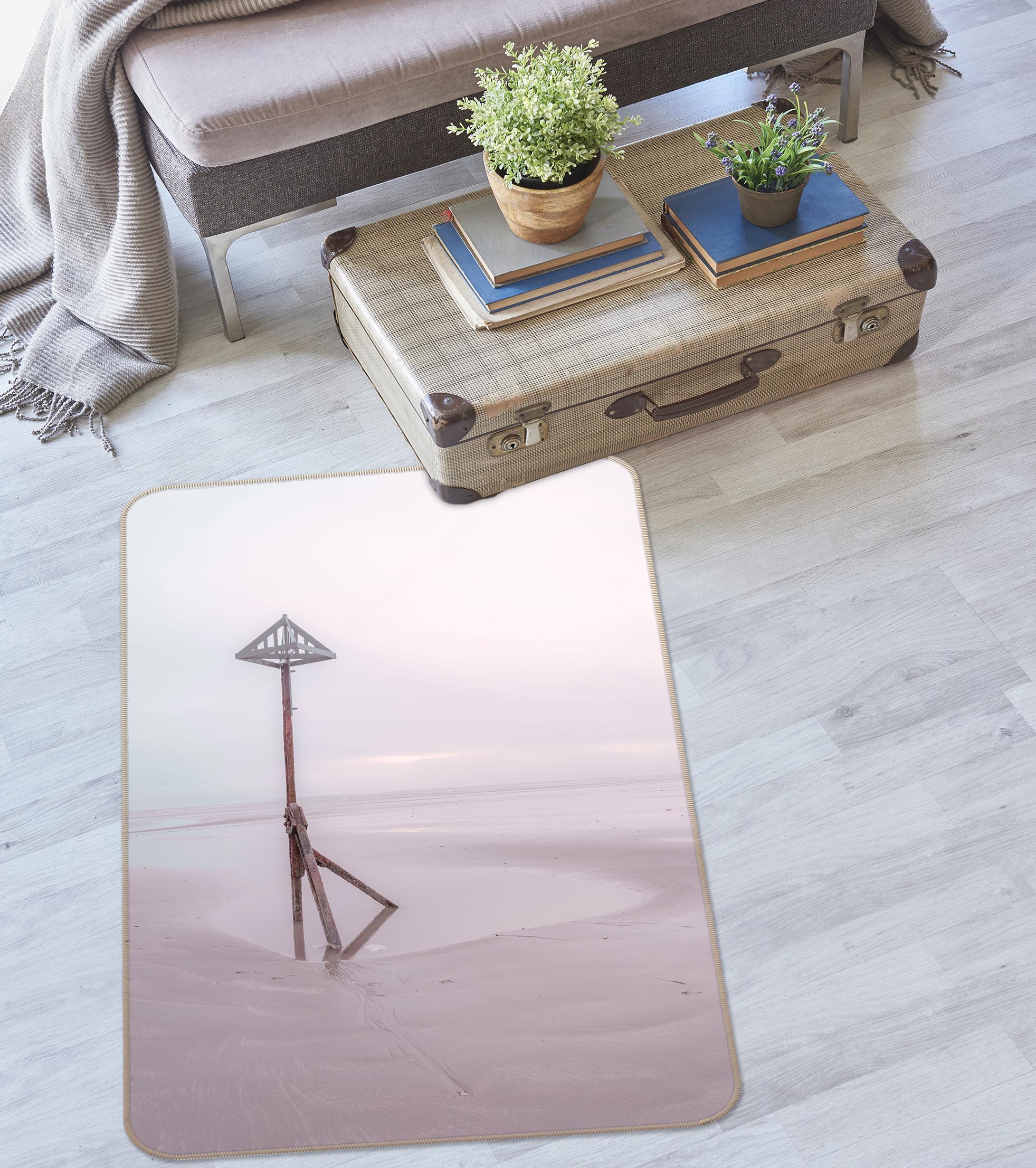 3D Tripod 200 Assaf Frank Rug Non Slip Rug Mat