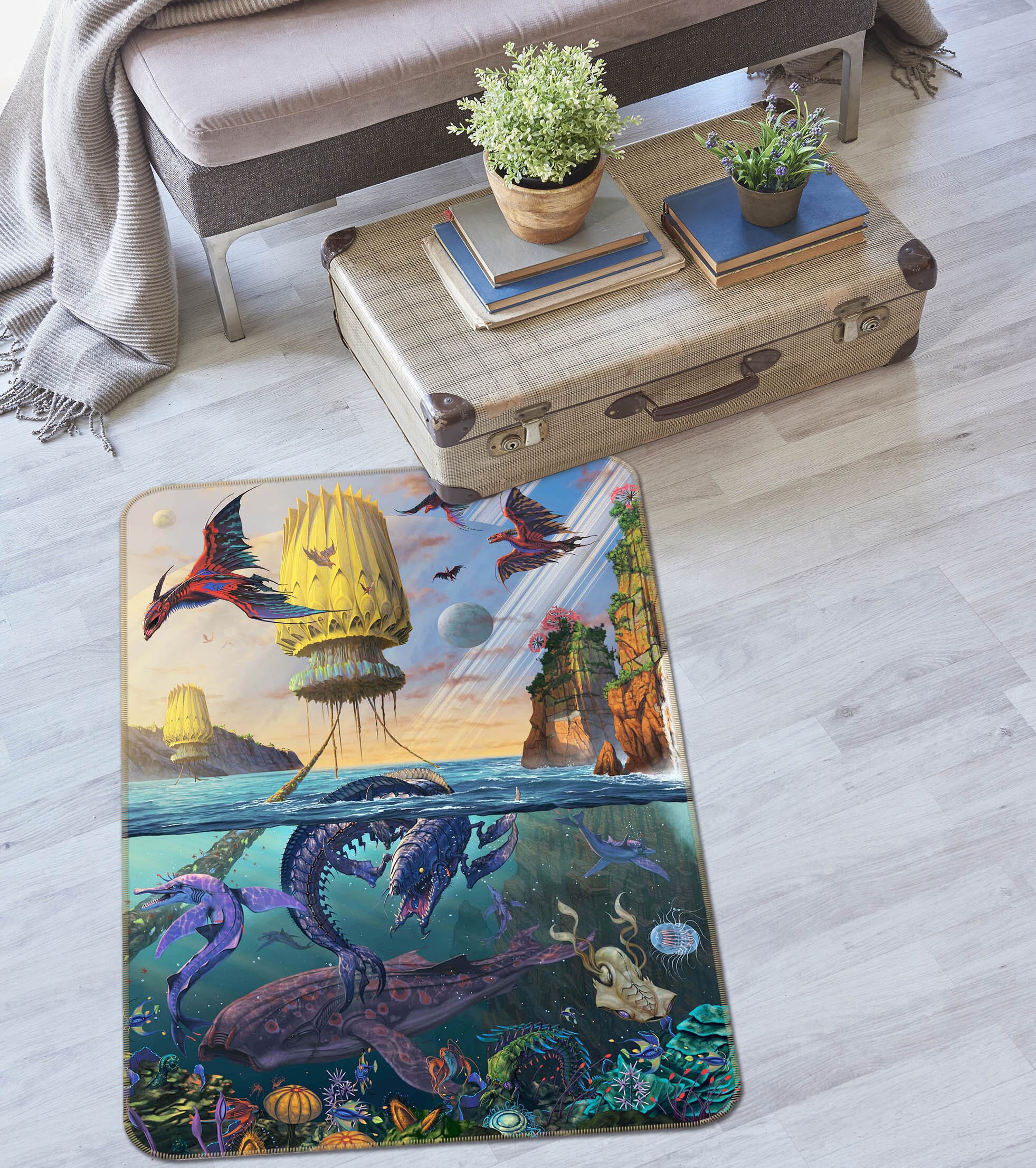 3D Cyris Undiscovered 1026 Vincent Hie Rug Non Slip Rug Mat Mat AJ Creativity Home