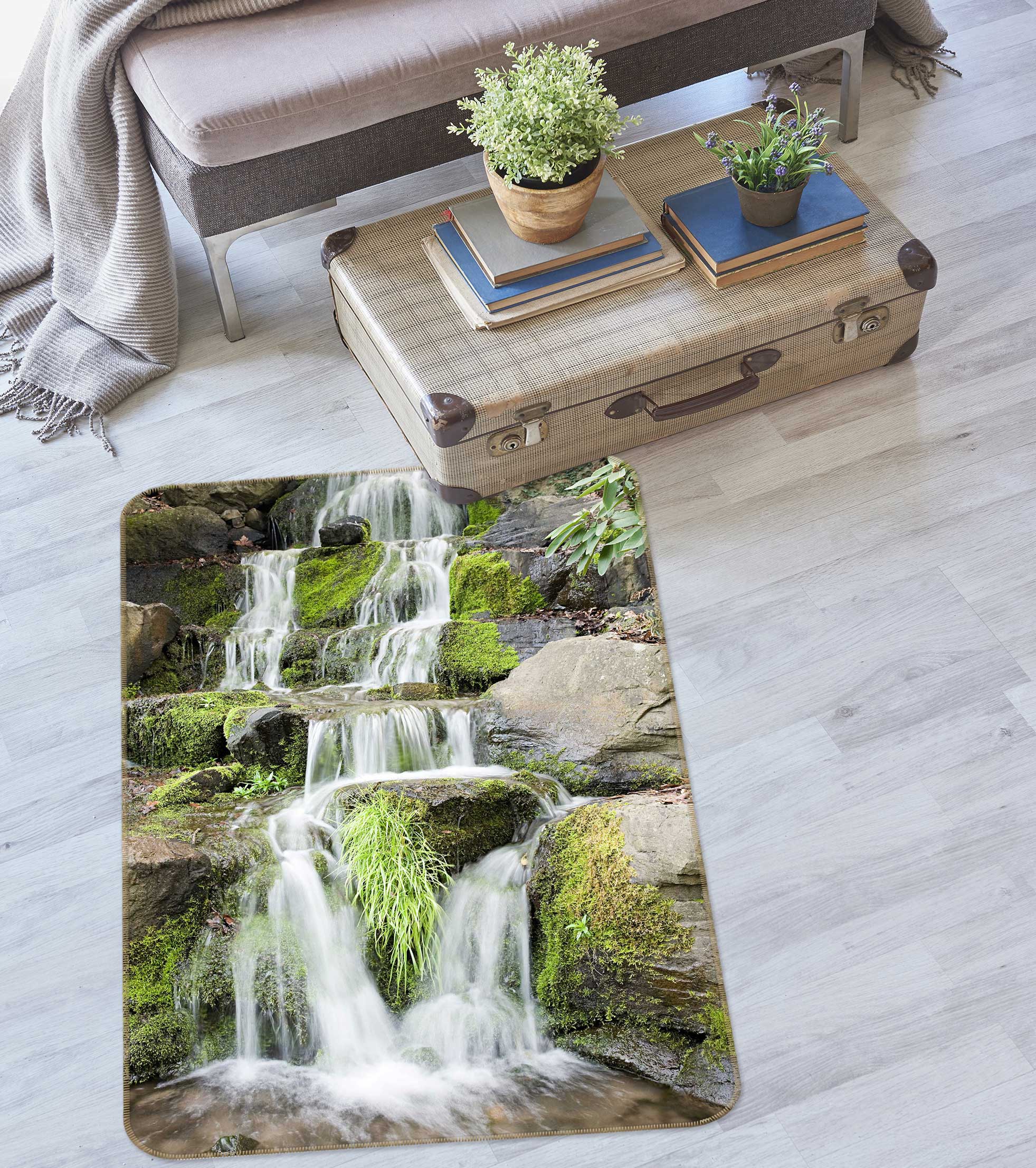 3D Waterfall 27088 Non Slip Rug Mat