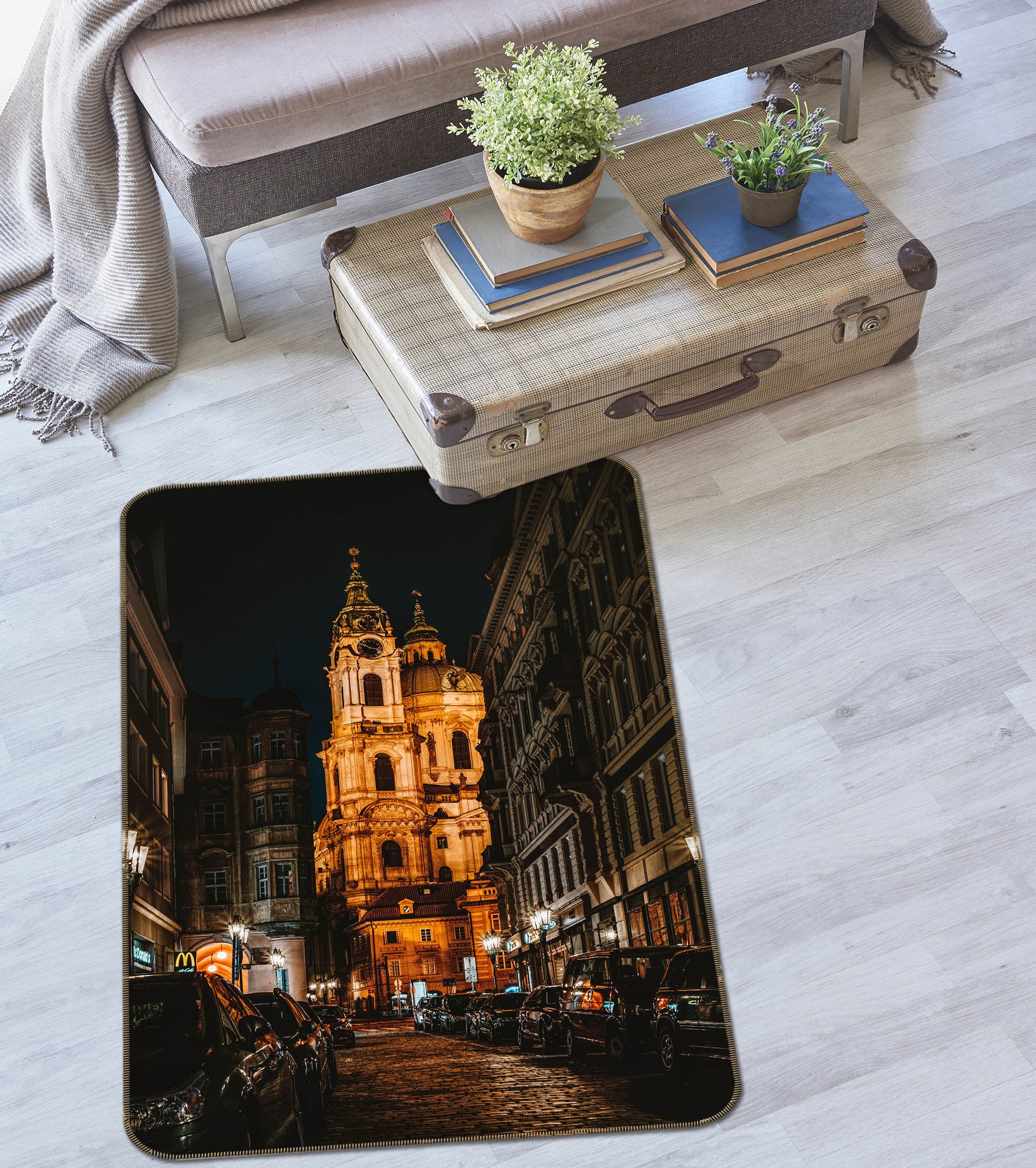 3D Building Construction 65161 Non Slip Rug Mat