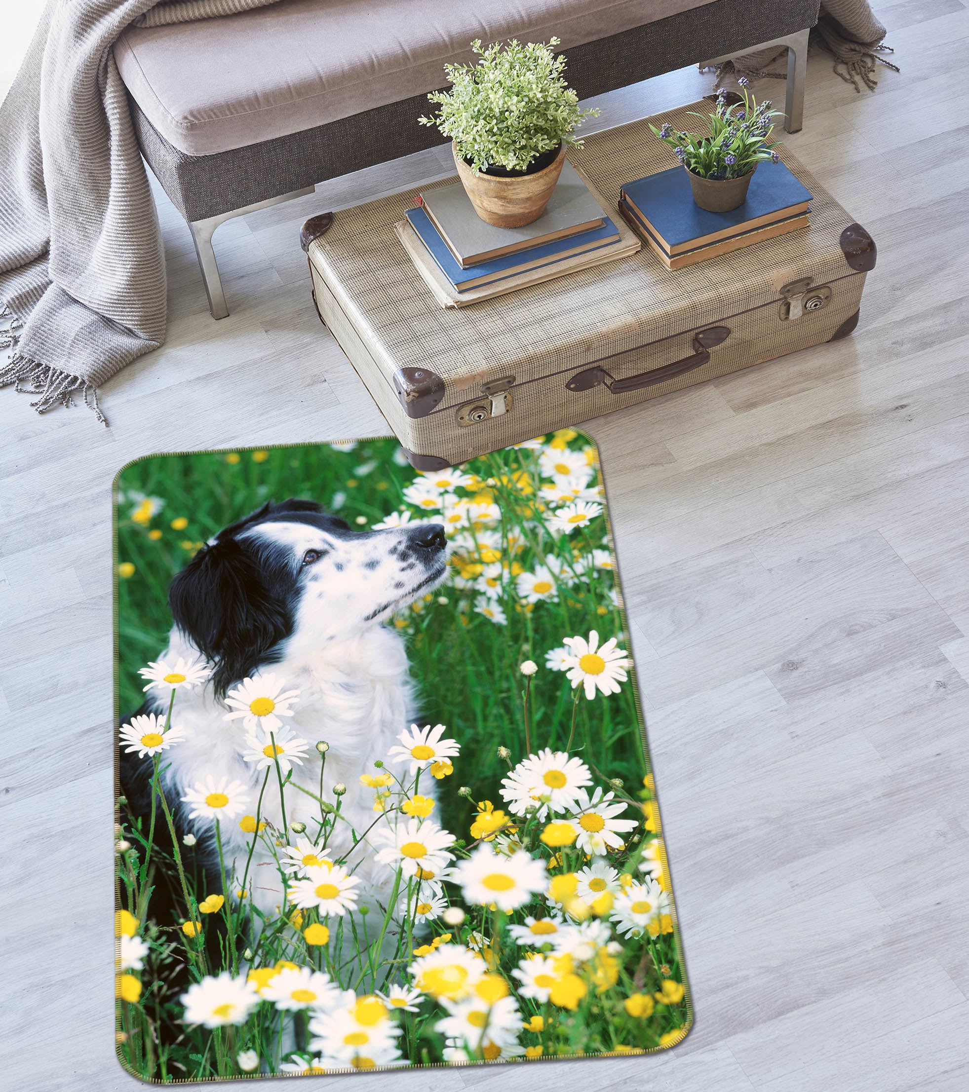 3D Shepherd Dog 185 Animal Non Slip Rug Mat