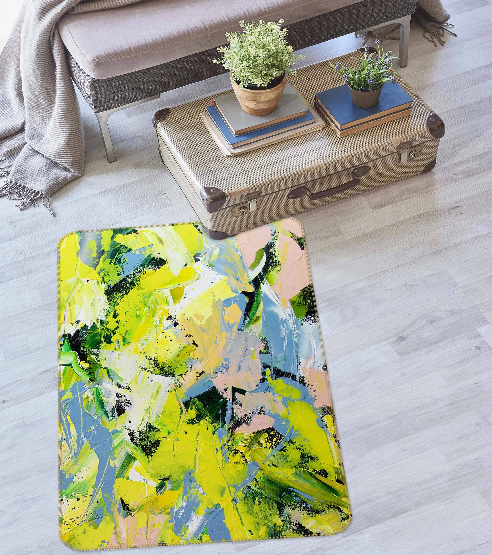 3D Spring Colors 3023 Allan P. Friedlander Rug Non Slip Rug Mat Mat AJ Creativity Home