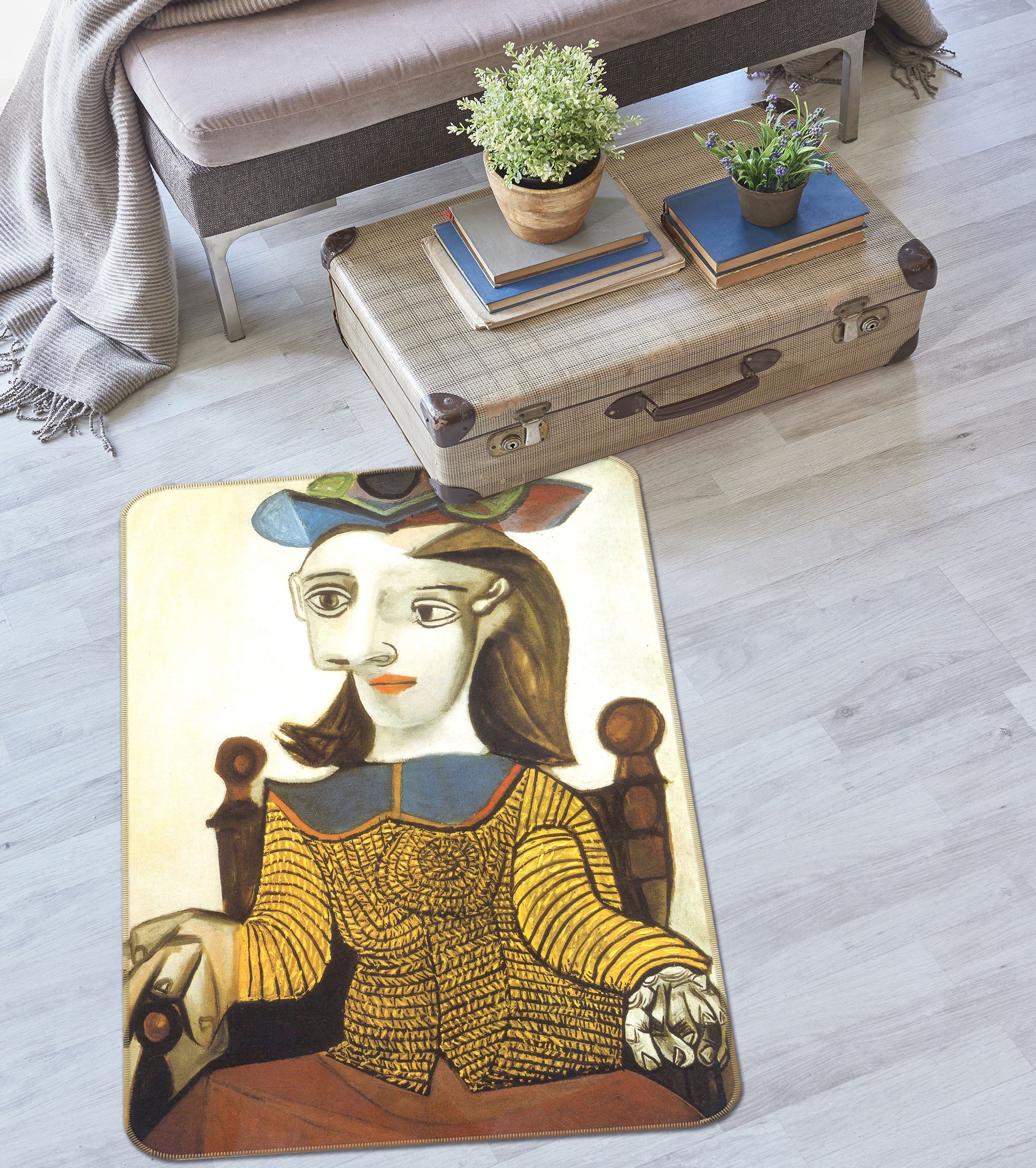 3D Abstract 33208 Non Slip Rug Mat