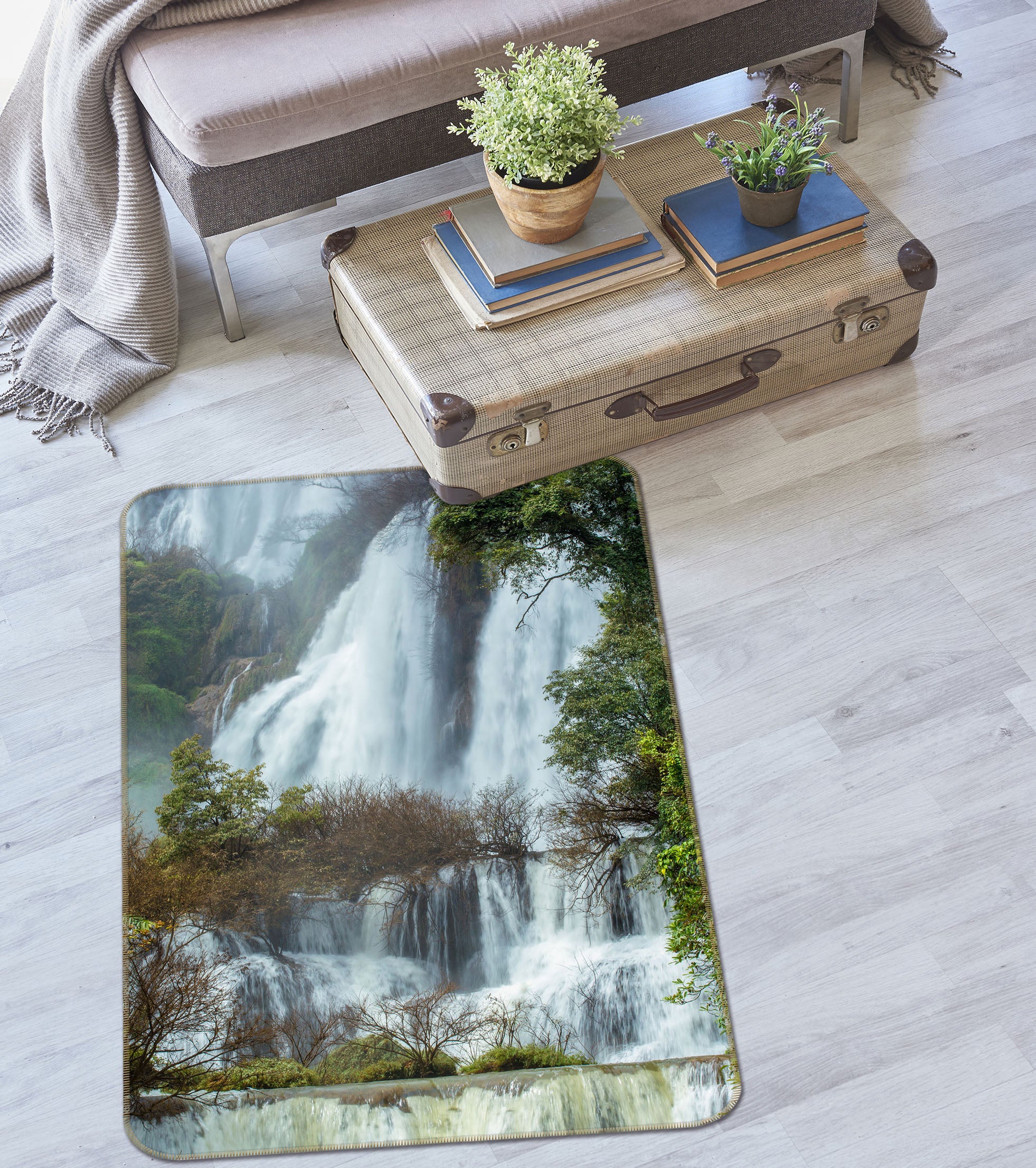 3D Waterfall 26152 Non Slip Rug Mat