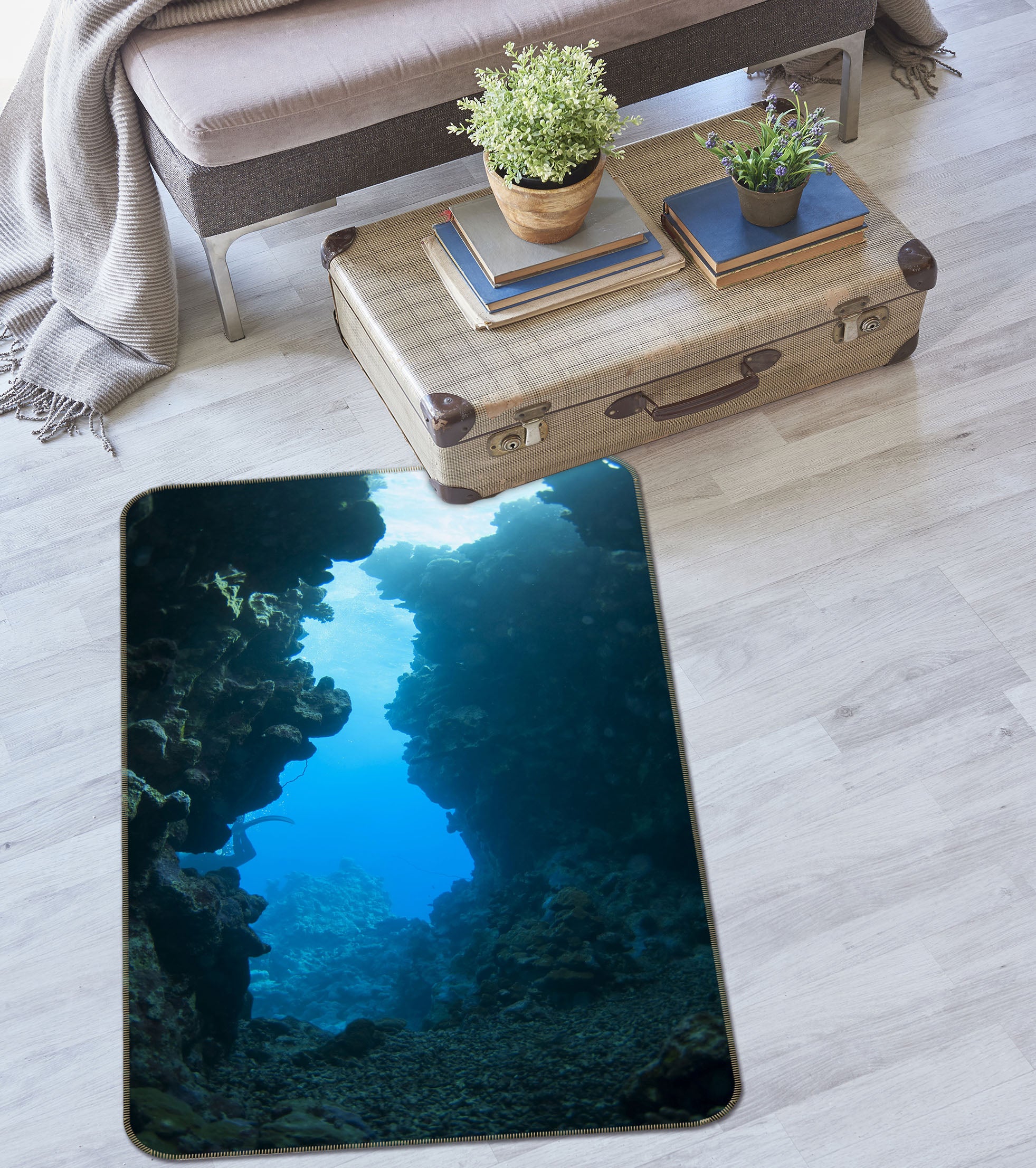 3D Seabed 26144 Non Slip Rug Mat