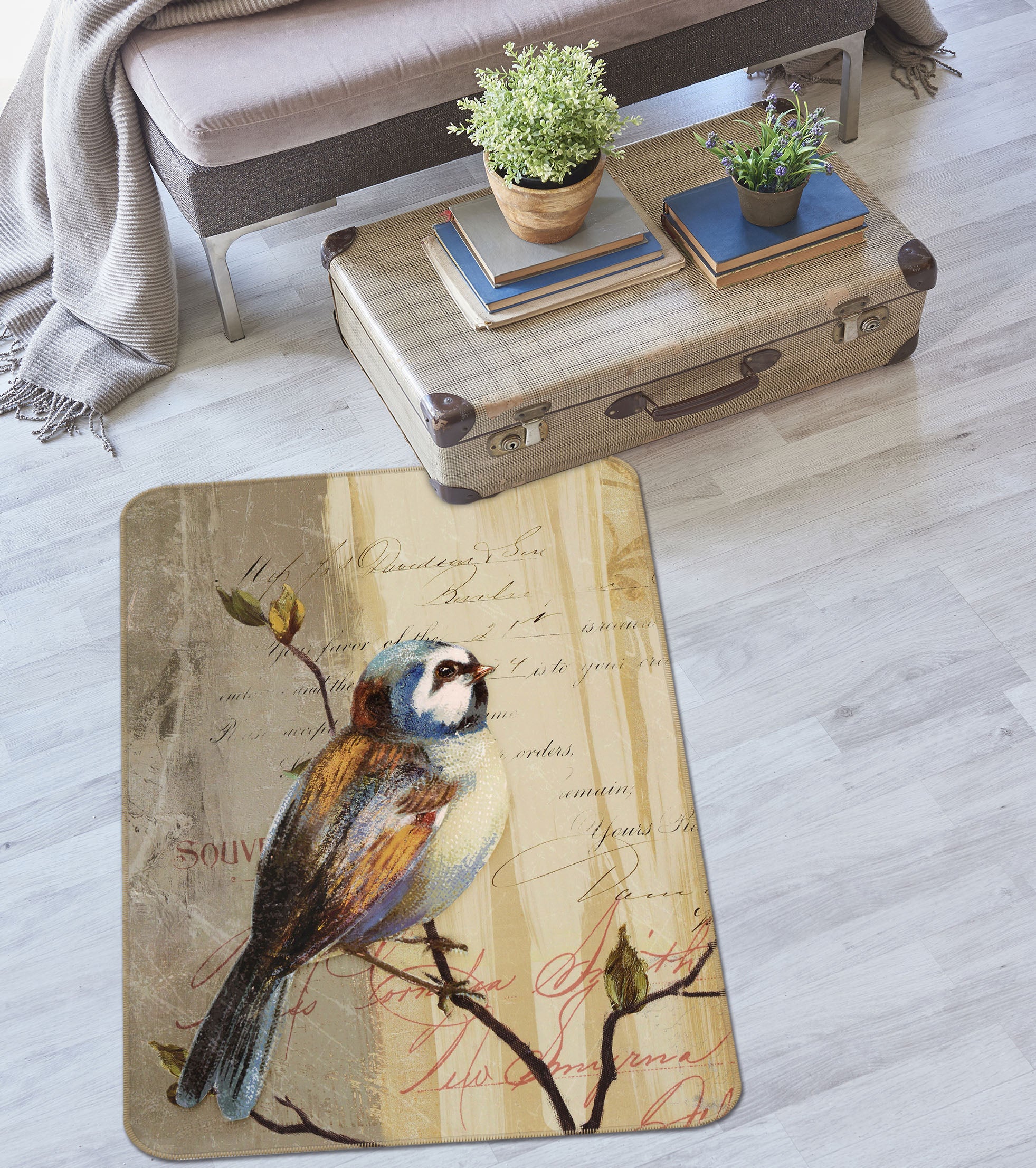 3D Bird 32127 Non Slip Rug Mat