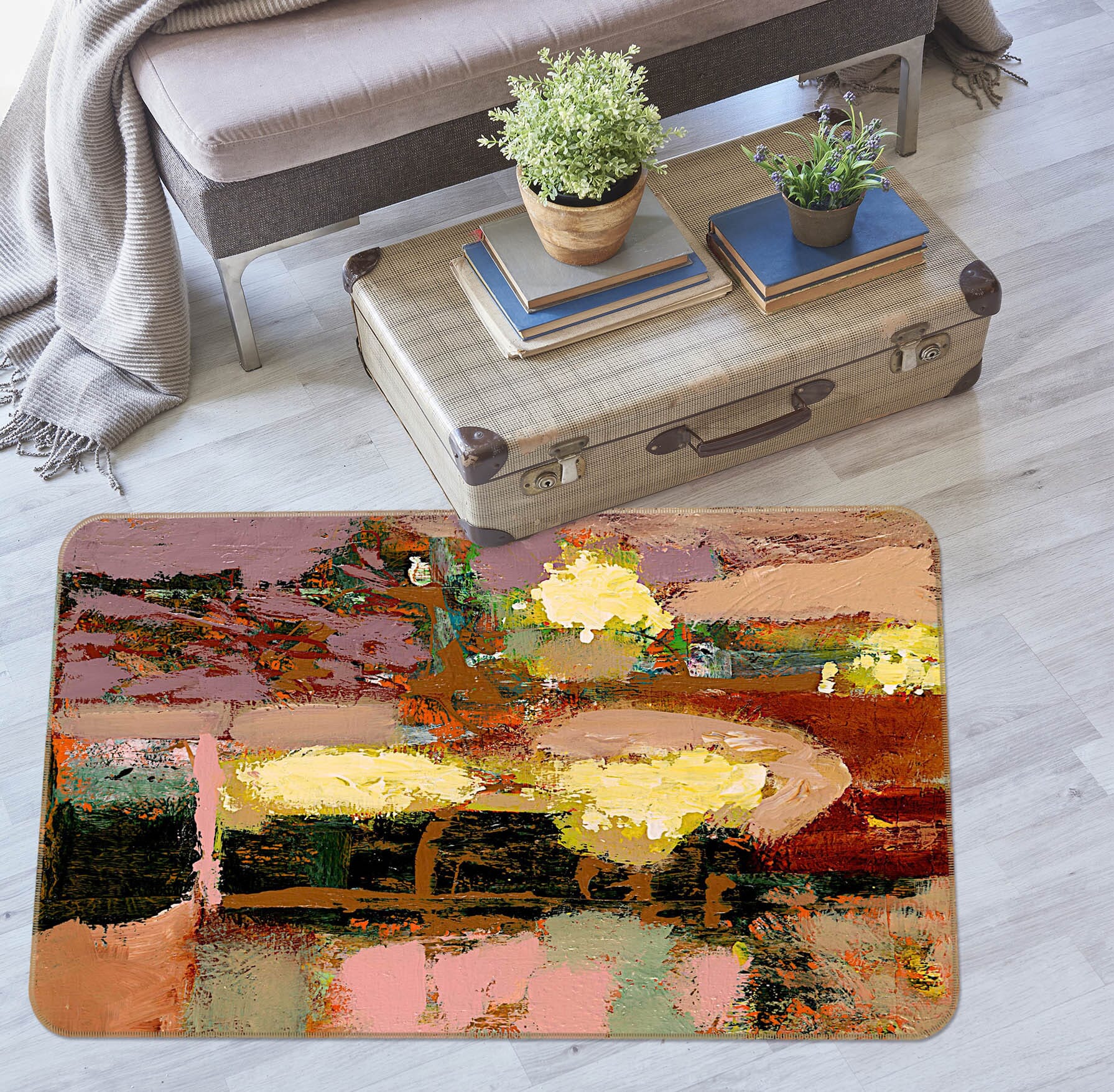 3D Color Oil Painting 1011 Allan P. Friedlander Rug Non Slip Rug Mat Mat AJ Creativity Home