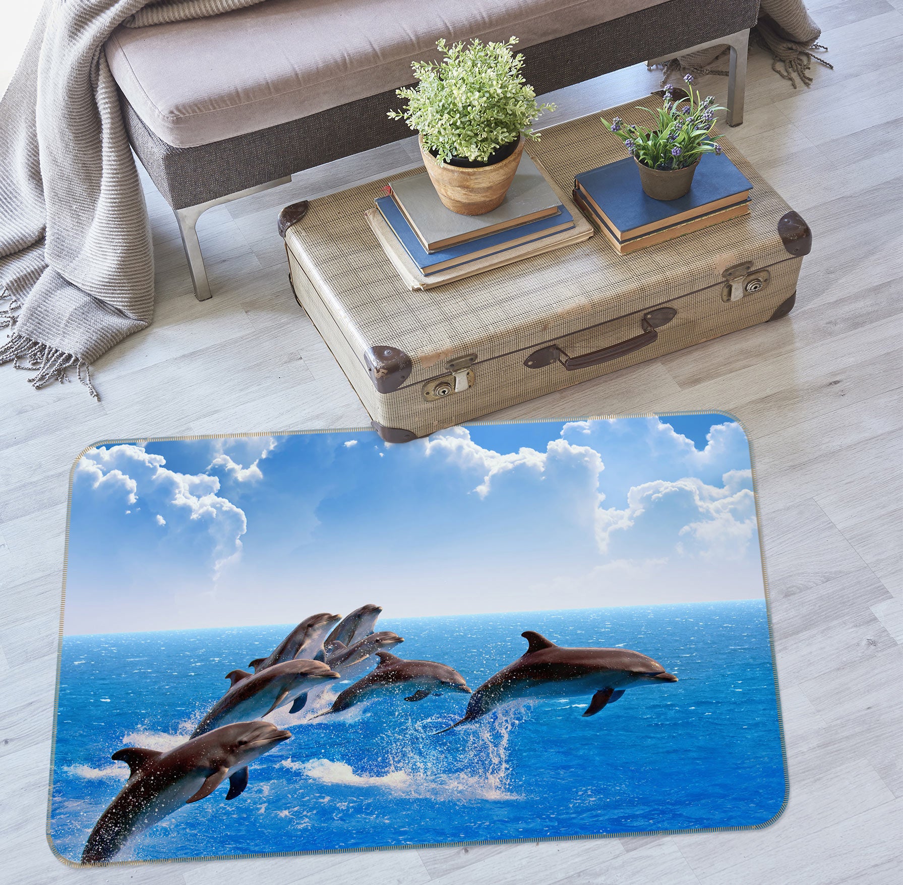 3D Dolphin 76287 Non Slip Rug Mat