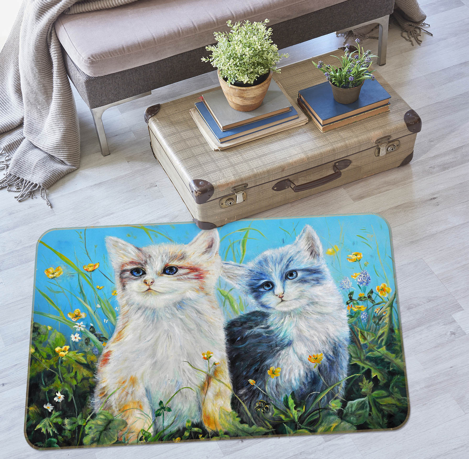 3D Kitten 33136 Non Slip Rug Mat