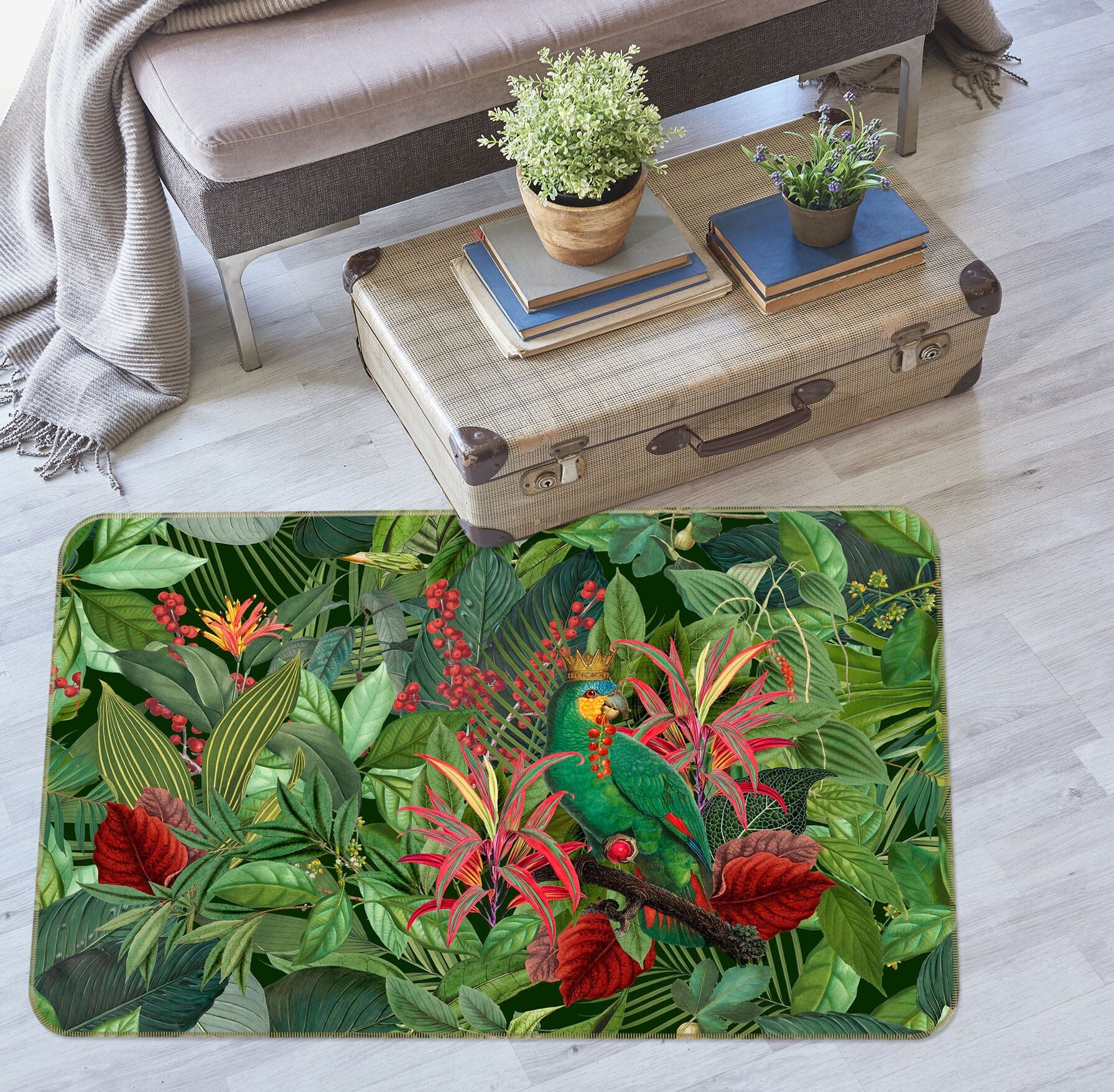 3D Forest Flowers 1002 Andrea haase Rug Non Slip Rug Mat Mat AJ Creativity Home